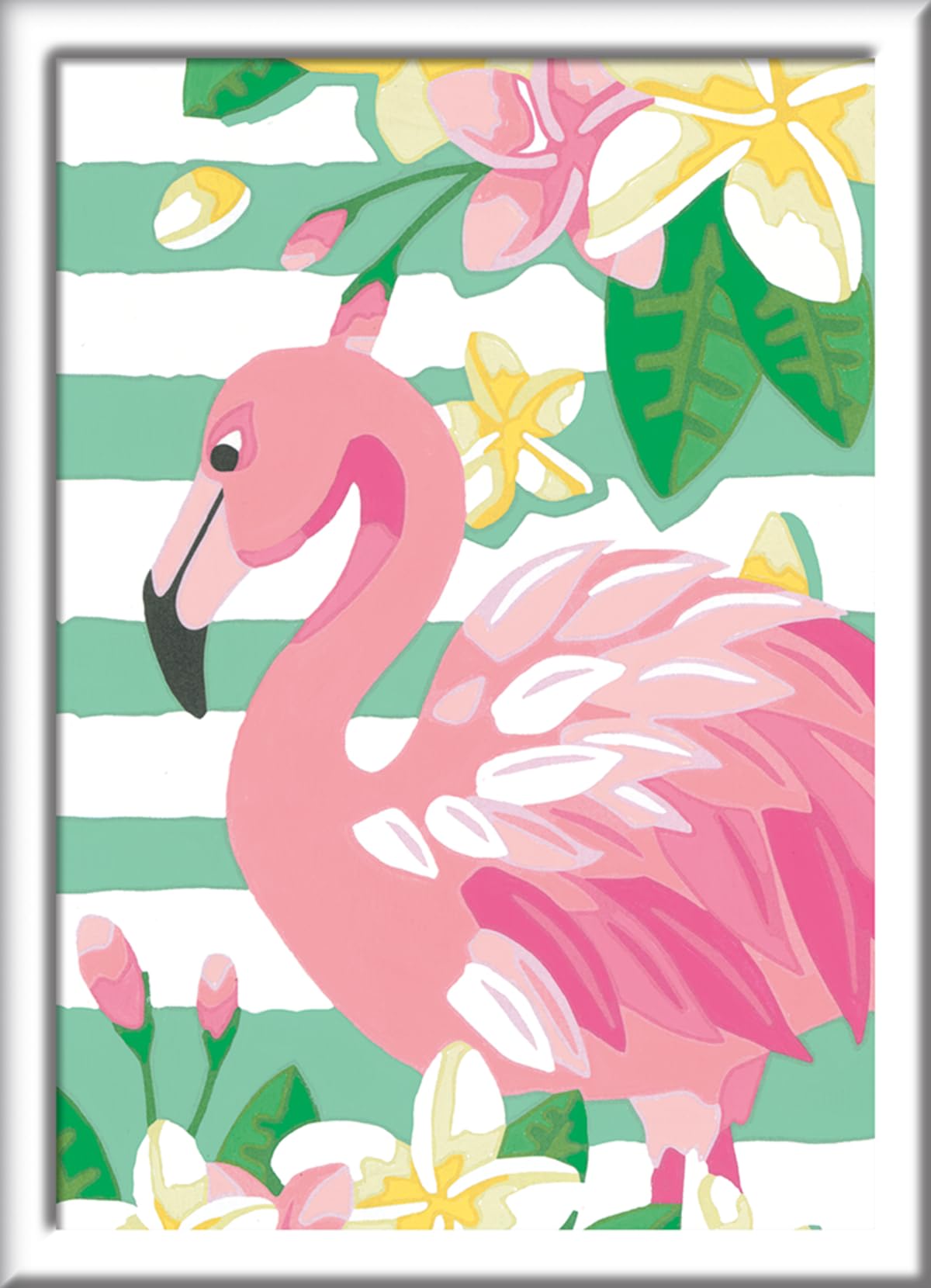 Ravensburger CreArt Think Pink Paint by Numbers Kit for Kids & Adults - All-Inclusive DIY Painting Kit with Premium Canvas | Detailed Flamingo Artwork | Ideal for Beginners & Art Enthusiasts Ravensburger