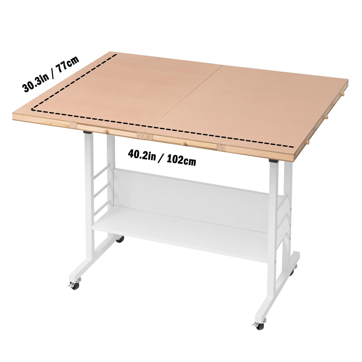 Tektalk 2000 Piece Foldable Puzzle Board with Height Adjustment, Jigsaw Puzzle Table with 2 Felt Cover & 8 Sorting Trays/Drawers, Puzzle Easel with Legs, Enclosed with 4 Roller Wheels Tektalk