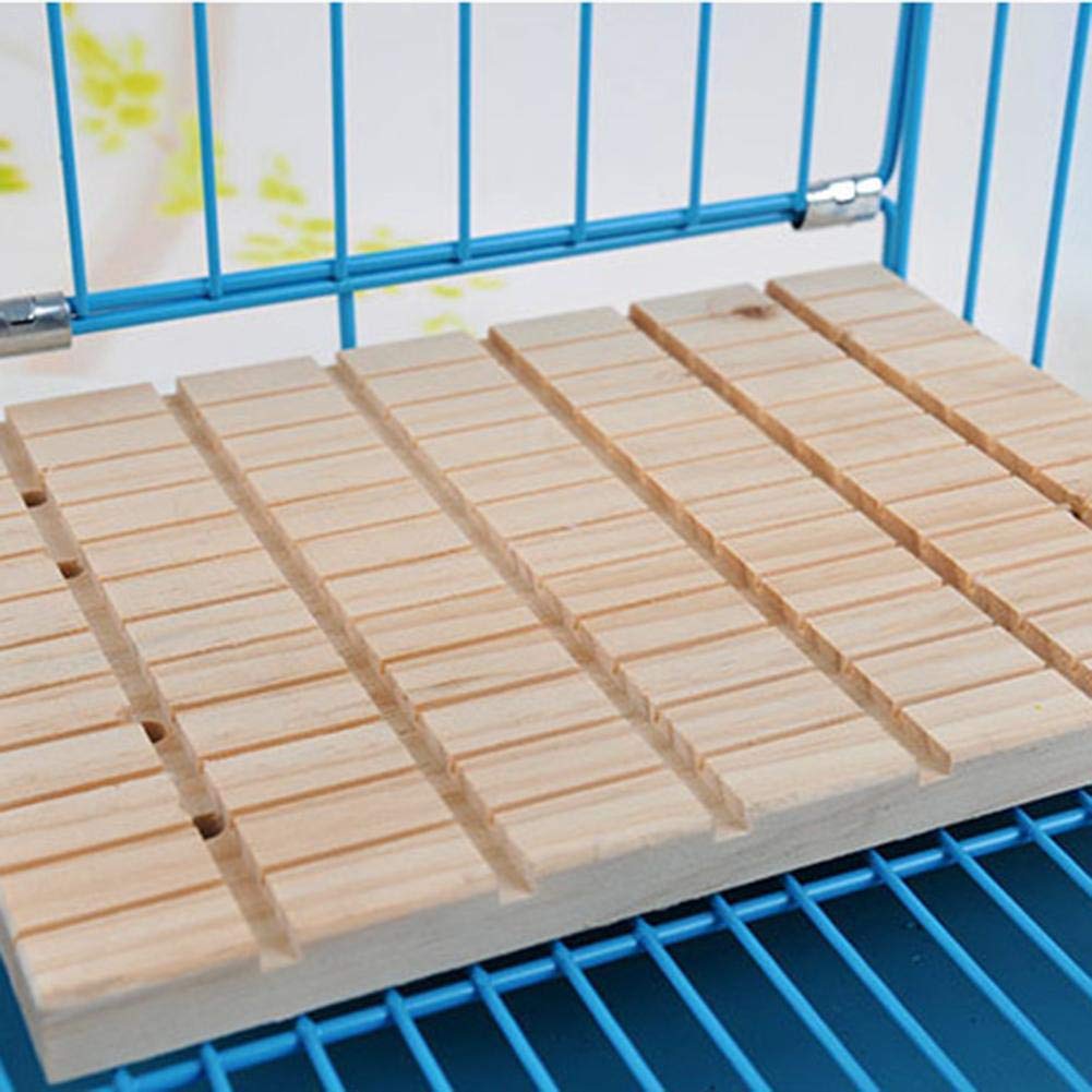 Litewoo Rabbit Scratch Board Claws and Teeth Care Wooden Chew Toys Bunny Chinchilla Guinea Pig Rabbit Antiskid Edible Natural Wood Pad Litewoo