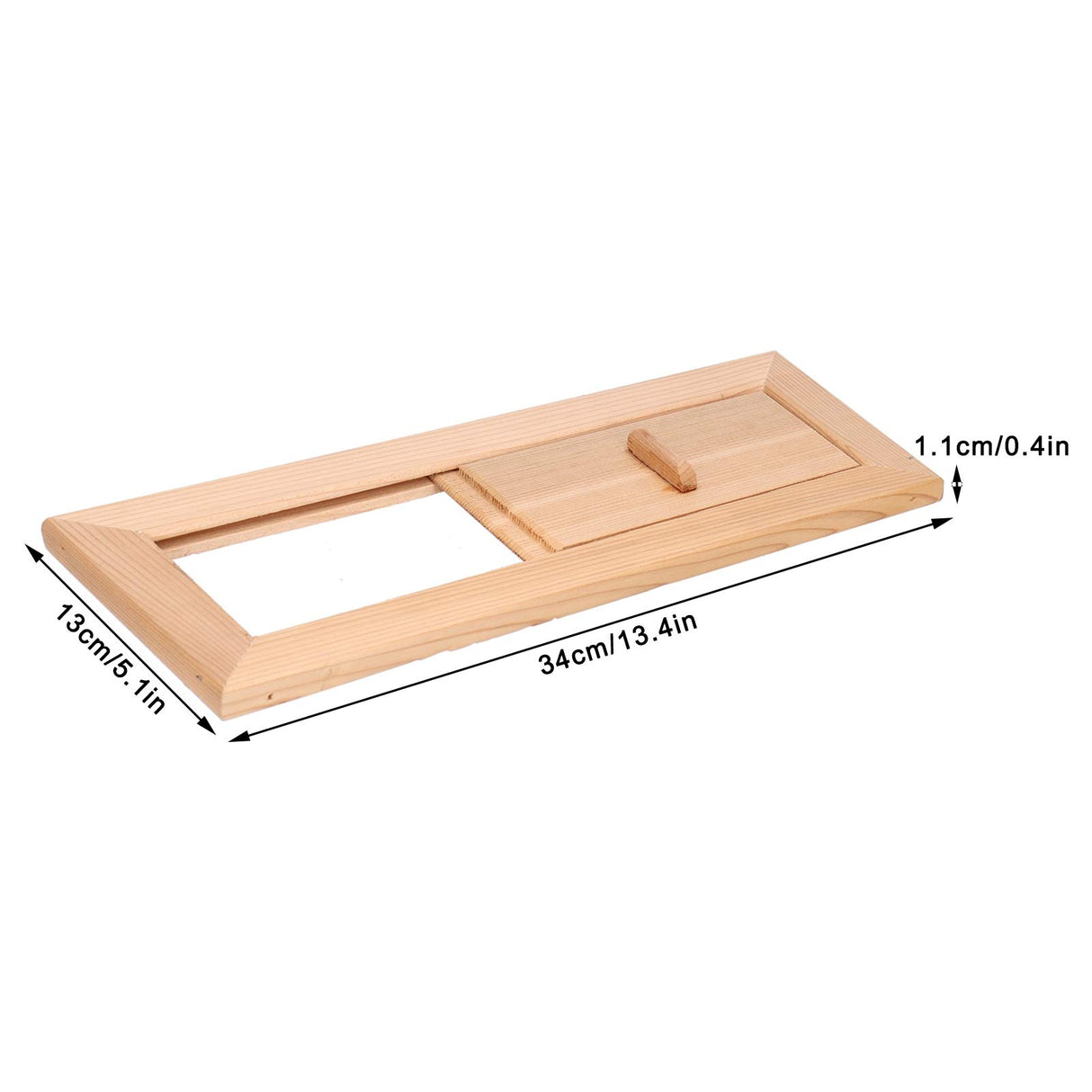 Fdit Sauna Air Vent, Wooden Rectangle Grille Ventilation Equipment Steam Room Accessory Sauna Accessories Fdit