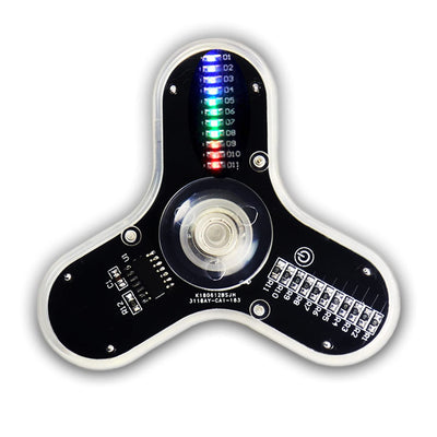 DIDODI Soldering Practice Kit Solder Kit Electronics DIY Kits 3 Leaves LED Rotating Gyroscope DIY Kit Soldering Project Kit