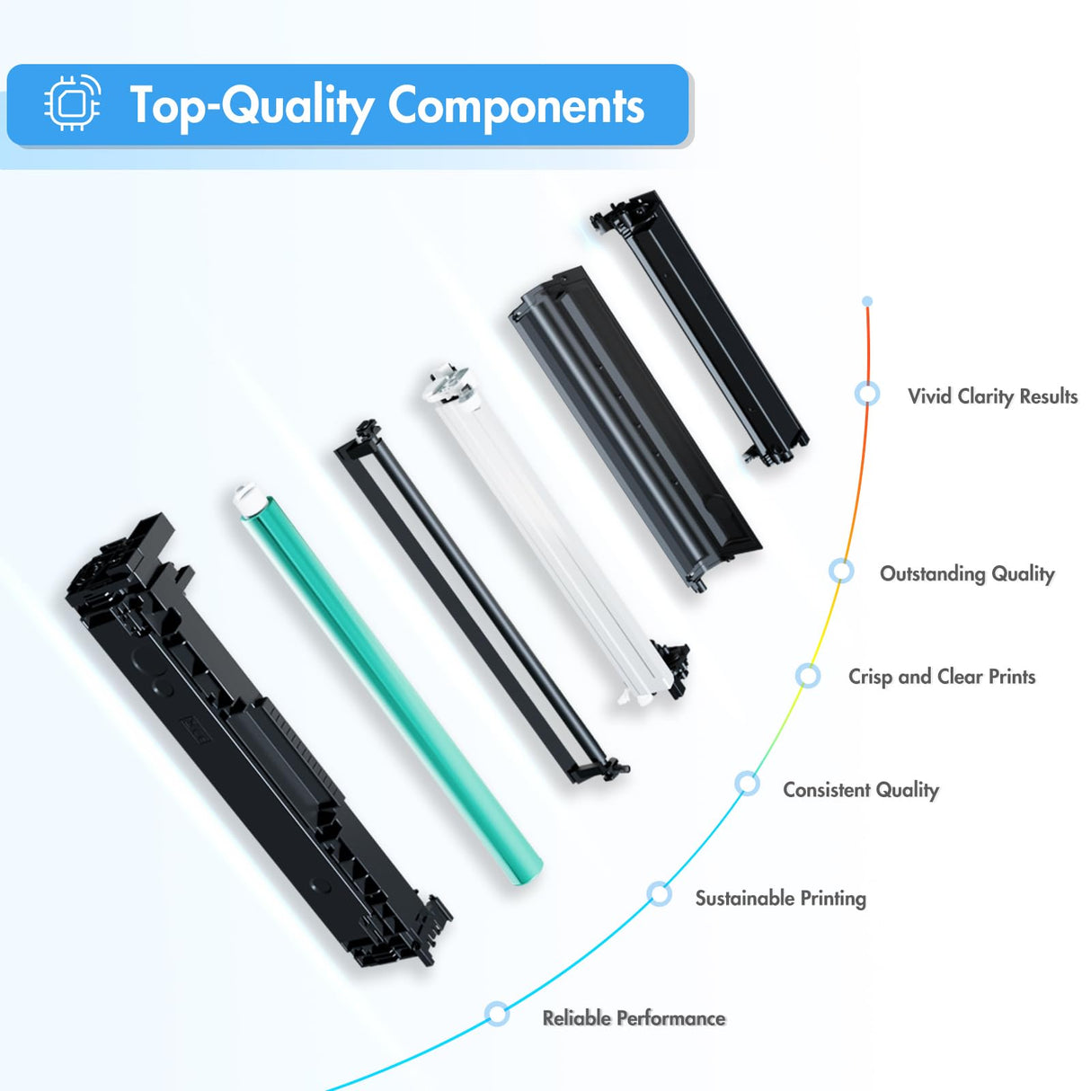 TRUE IMAGE Compatible Toner Cartridge Replacement for HP 131X 131A M276nw CF210X for HP Laserjet Pro 200 Color MFP M276nw M251nw M276n M251n Printer Ink (Black Cyan Yellow Magenta, 4-Pack) TRUE IMAGE