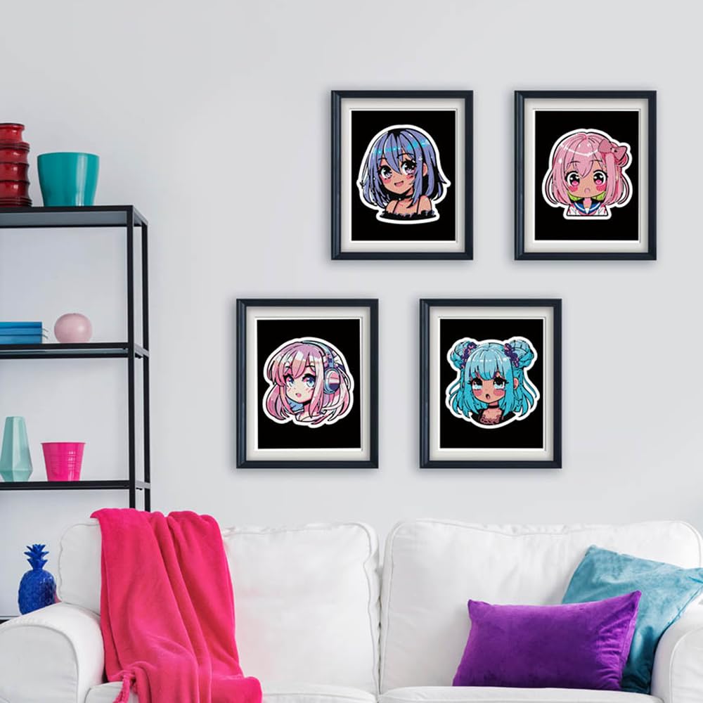 DIAMOND DOTZ Neon Flock Anime Girls Diamond Painting Kits for Adults - Colorful Diamond Art Kits a Relaxing Creative Craft Kit with Dotz Gems 10x8 DIAMOND DOTZ