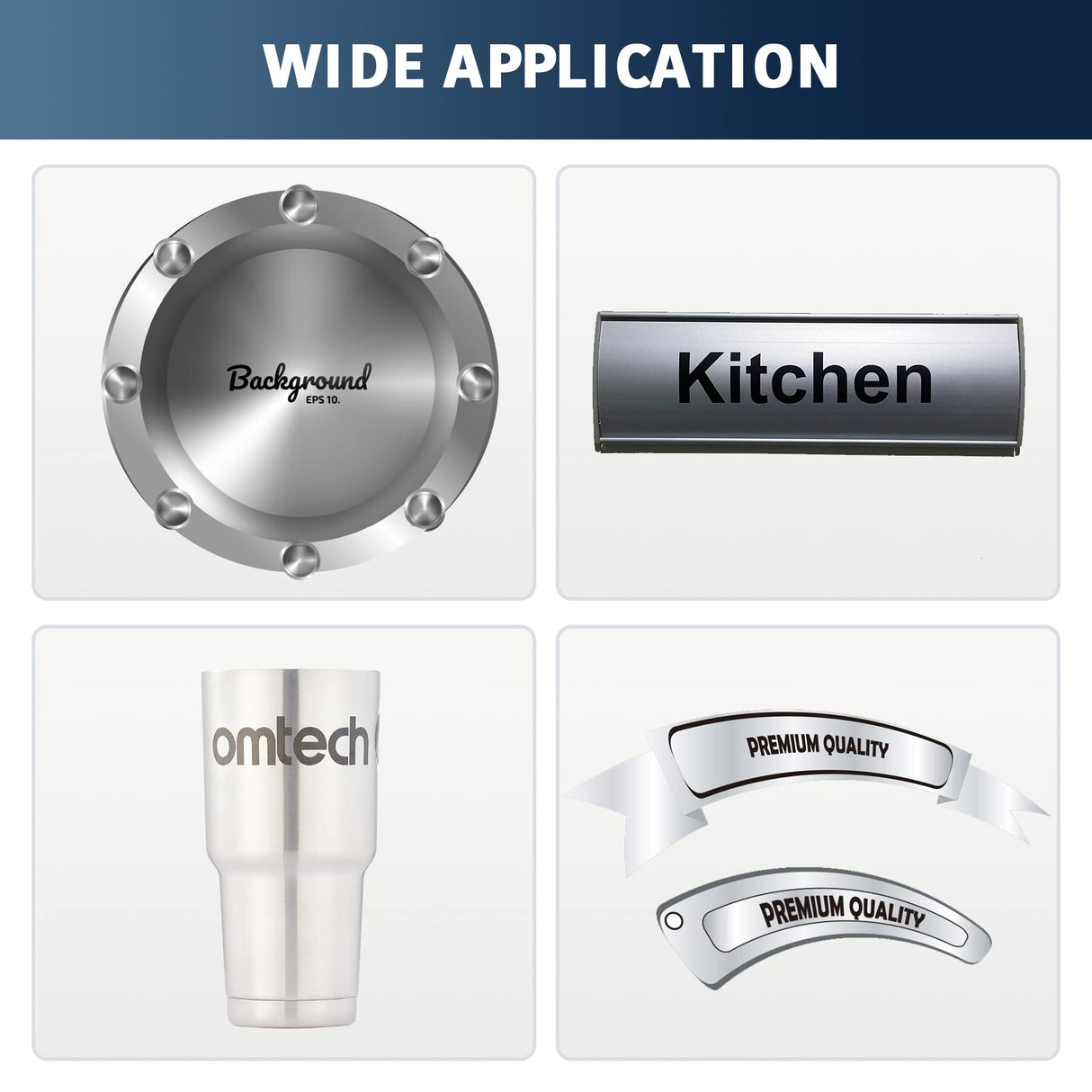 OMTech Laser Marking Spray, Metal Laser Marking Fluid for CO2 Laser Engravers, 2 13oz Aerosol High Contrast Spray for Black Laser Engraving Metal, Laser Ink Agent for Aluminum Stainless Steel Brass OMTech