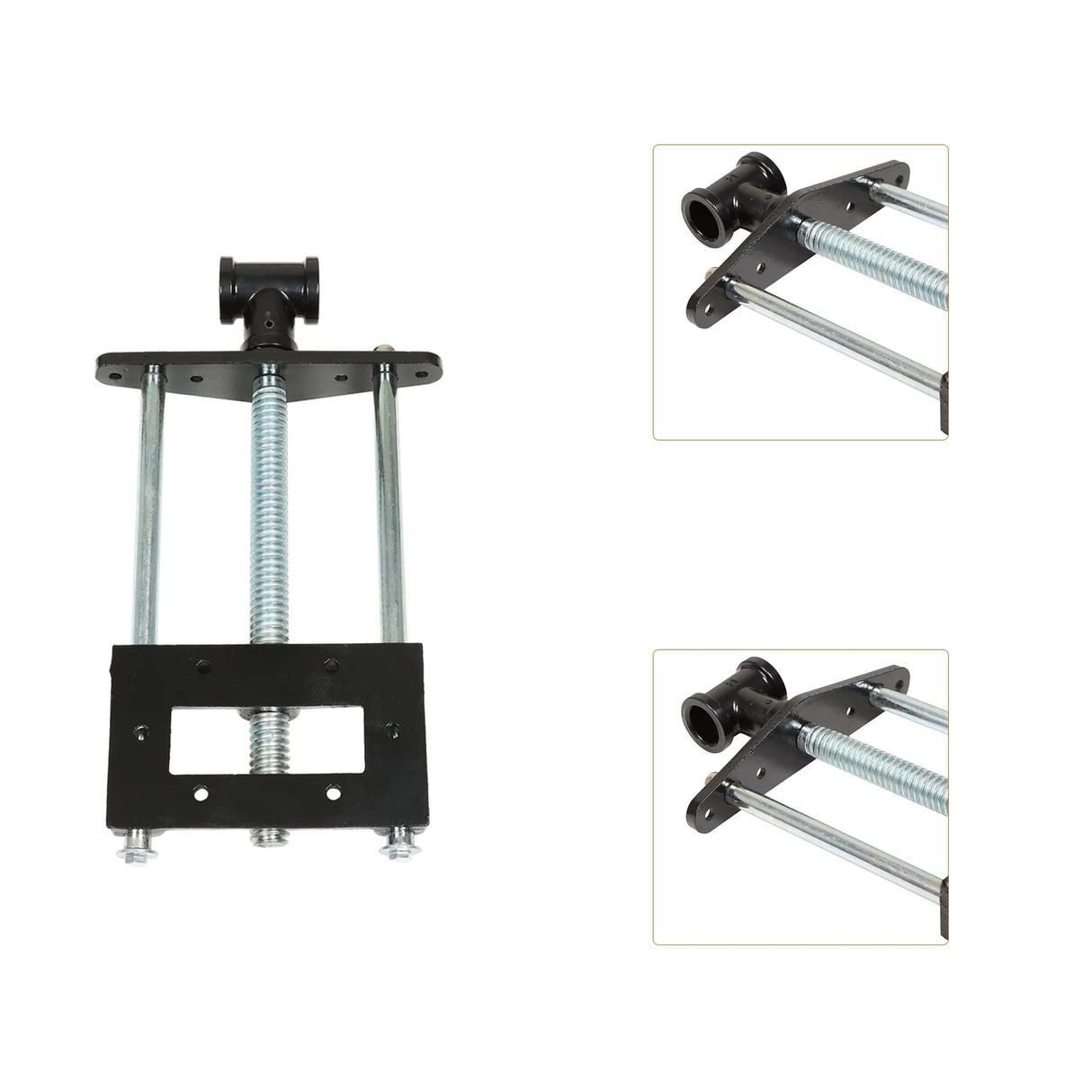 kimllier 9 Inch Woodworking Bench Vise Heavy Duty Steel Front Bench Table Vise with Mounting Screws Durable Woodworking Vise Fit for Home kimllier