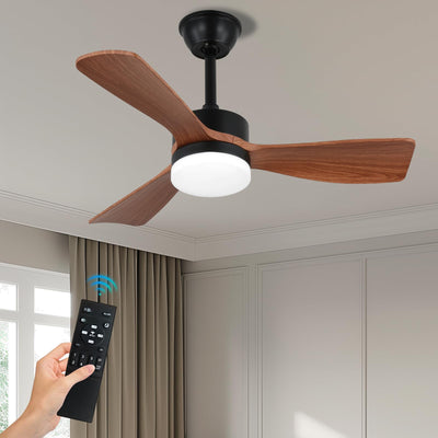 diisunbihuo 36" Ceiling Fans with Lights and Remote, Low Profile Ceiling Fan with Light Flush Mount, Dimmable Noiseless Reversible DC Motor Ceiling Fan for Dinning Room Bedroom Hallway
