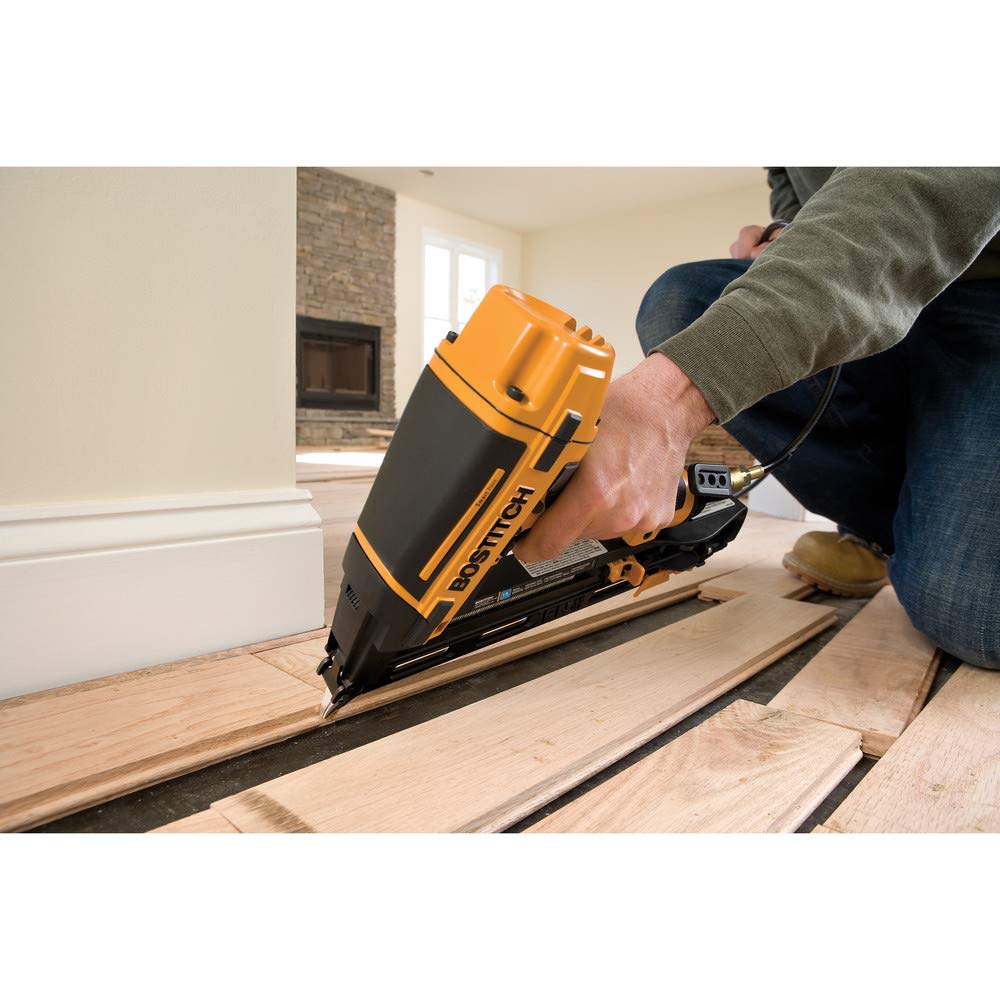 BOSTITCH BTFP72156 Smart Point 15GA FN Style Angle Finish Nailer Kit Bostitch