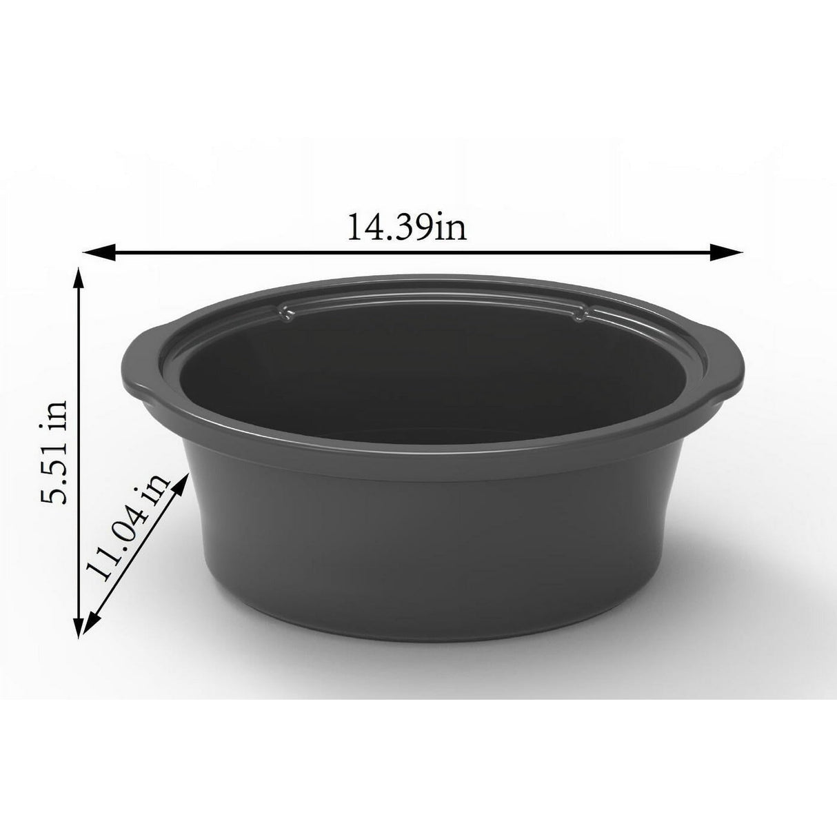 6 Quart Oval Slow Cooker, Stainless Steel Finish, Glass Lid, Adjustable Temp, Perfect for Families and Gatherings Entertaining, Silver LovingStar