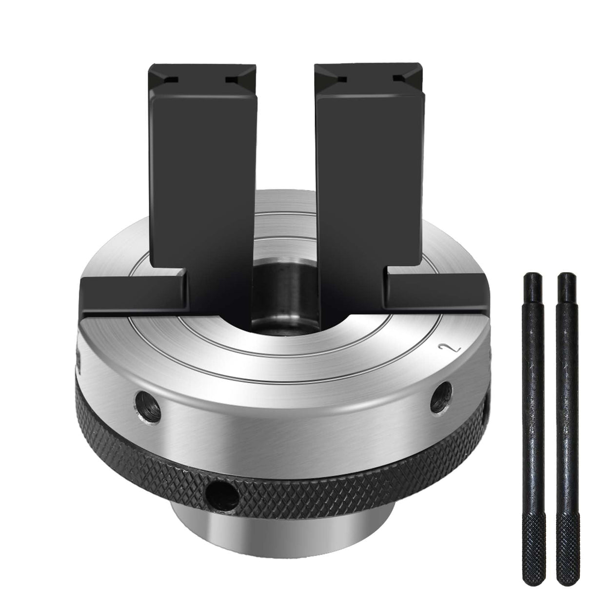 3-1/4 inch 2-Jaws Pen Drilling Wood Lathe Chuck with 1" X 8TPI Headstock Thread, Dedicated Reversible Self-Centering Pen Drilling Lathe Chuck for Woodturning Pen Turning Lathe NNBWKIXI