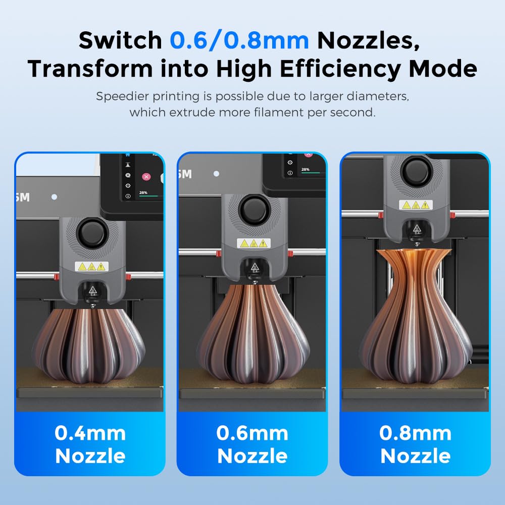 FLASHFORGE AD5M 3D Printer Fully Auto Calibration Print with 1-Click Max 600mm/s Speed, All-Metal CoreXY Structure Precise Printing, Easy-Maintenance Quick-Swap Nozzle, Print Size 220x220x220mm FLASHFORGE