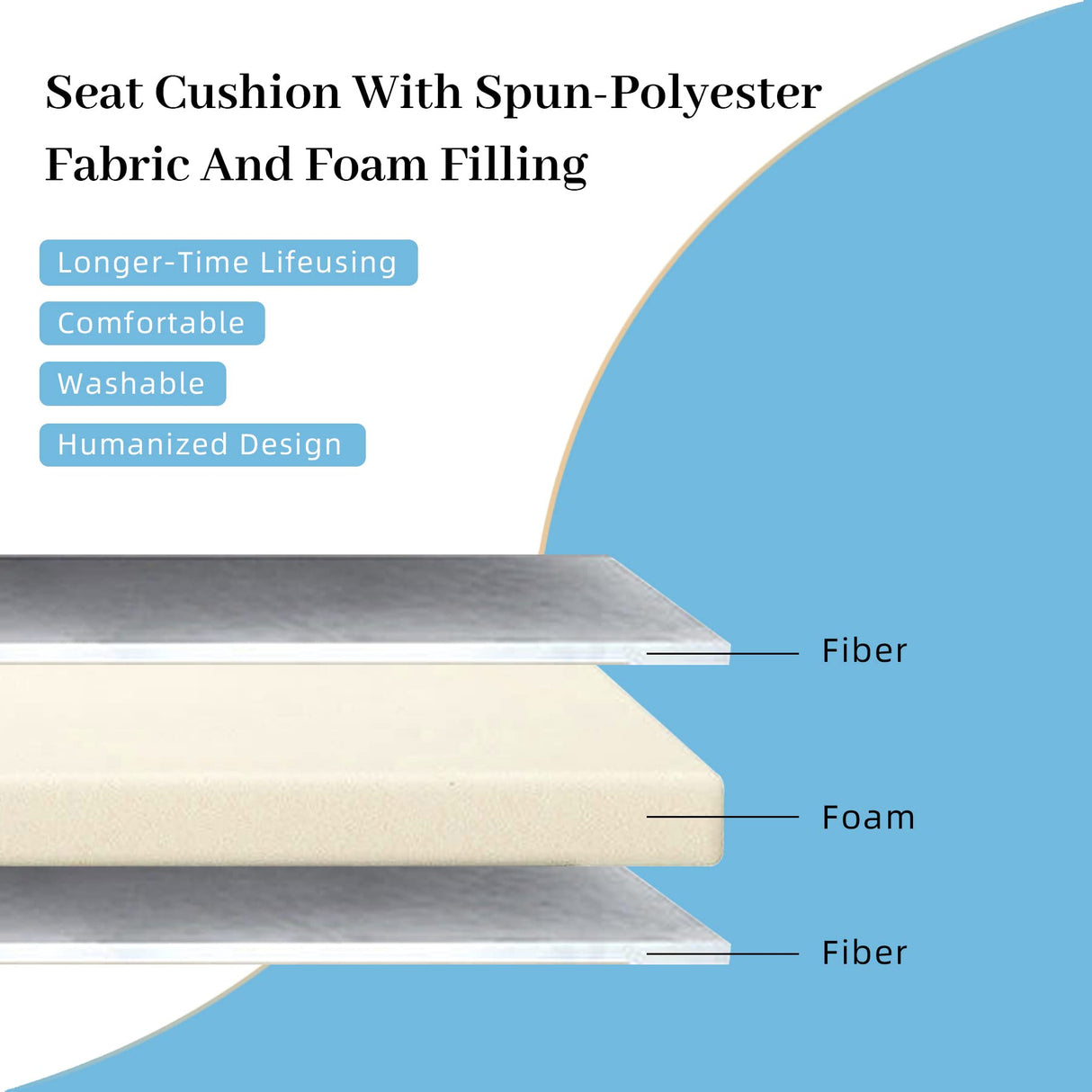 Domi 7 Pieces Patio Dining Sets All-Weather Metal Outdoor Modern Dining Sets with Table for Lawn Garden Backyard Deck with Cushions-Beige domi outdoor living