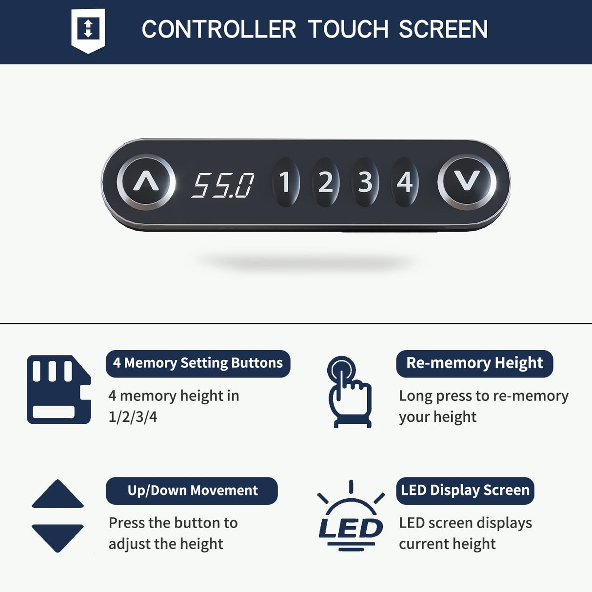 HEONAM Electric L Shape Standing Desk with Drawer, 63x47 Inches Height Adjustable Sit Stand Up Desk with Storage Shelf, Home Office Desk Computer Workstation with White Pearwood Top/White Frame HEONAM