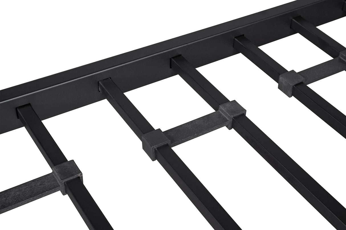 DNYN Twin Triple Bunk Bed with Built-in Ladder,Twin-Over-Twin-Over-Twin Size Metal Bunkbeds w/Safety Guardrails for Kids/Teen/Adults Bedroom,Home Furniture for Dorm,Guest Room, Black DNYN