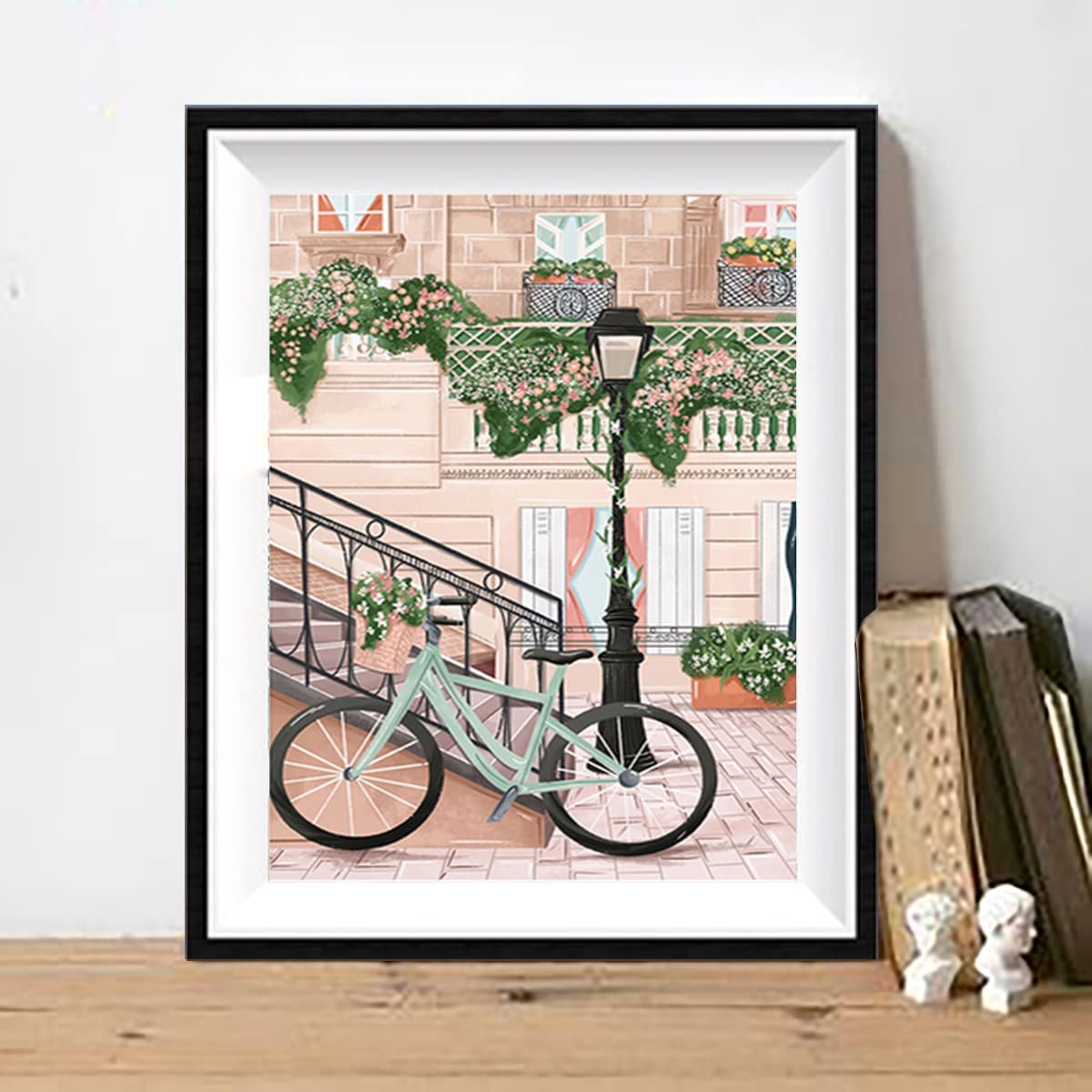 LIULIMI Diamond Painting Kits, DIY 5D World Landscape Diamond Painting Kit, Round Diamond Art Full Diamond Cartoon Style 12 X 16 in (Oristano) LIULIMI