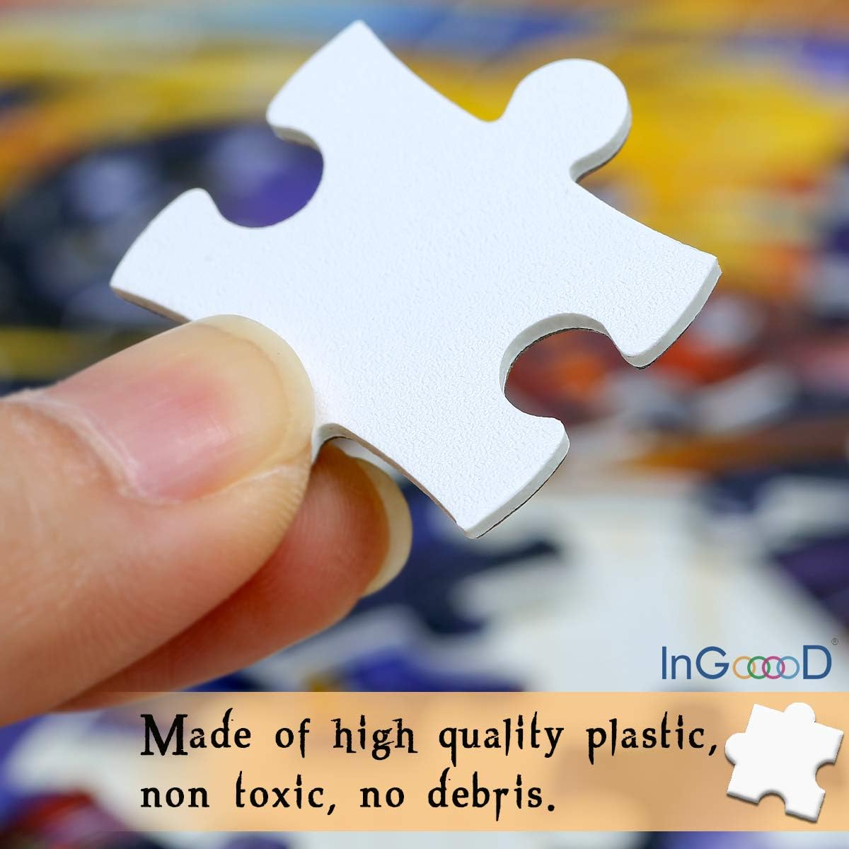 Ingooood-100 Piece Jigsaw Puzzles for Kids- Muscle Car-IG-0510 - Game Decompression Leisure Entertainment Recyclable Material Plastic Puzzle Toy Gift Ingooood