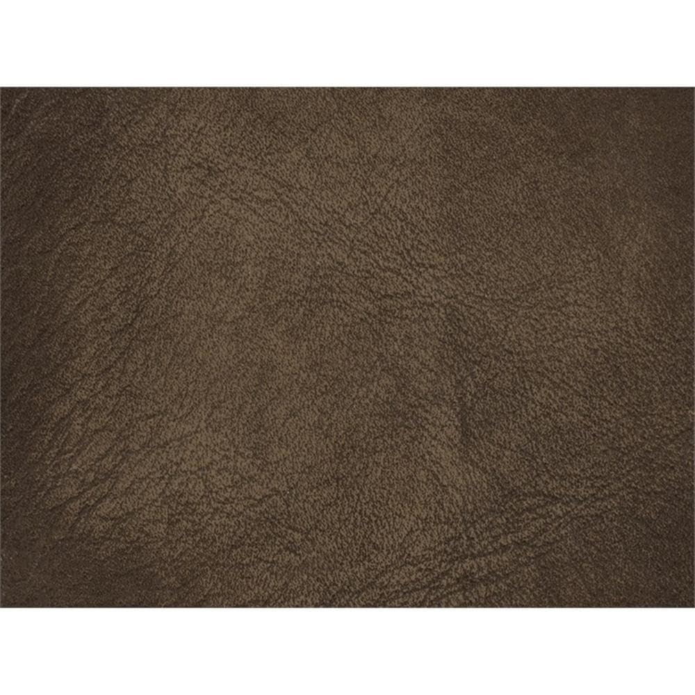 BOWERY HILL Traditional Manual Push Back Recliner in Gray Leather BOWERY HILL