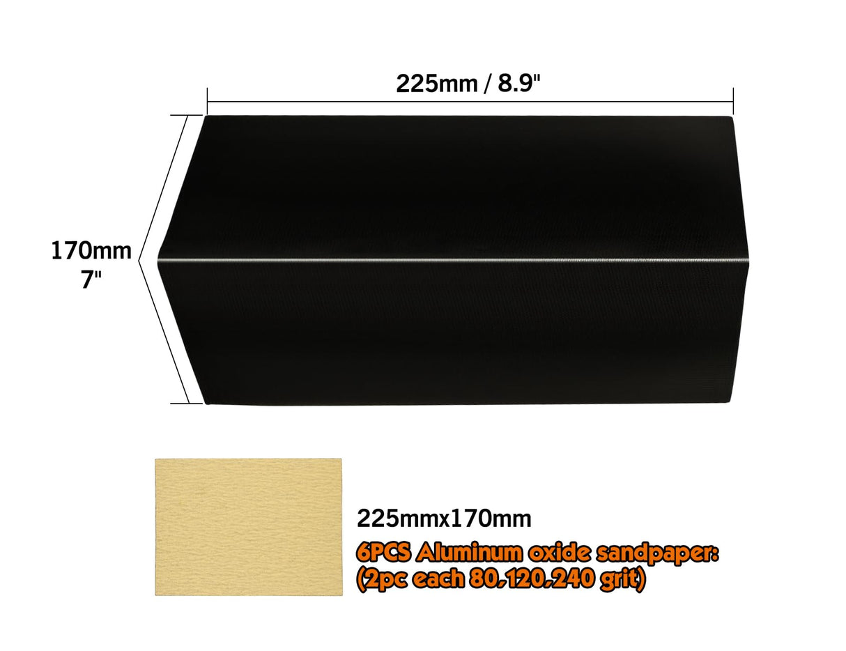 ROLLINGDOG Drywall Corner Sander - Hand Sander With 6PC Oxide Mesh Sandpaper for Corner Wall Cleaning and Polishing ROLLINGDOG