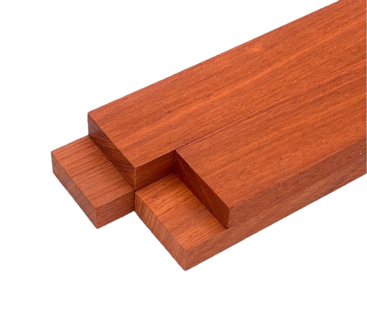 Padauk Lumber Board - 3/4" x 2" (4 Pcs) (3/4" x 2" x 12") Barrington Hardwoods