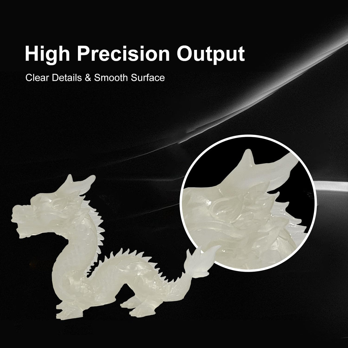 ApexMaker 3D Printer Resin Clear, 1000g, High Precision, Low Odor, Quick Curing Standard Resin, 385-405nm UV Curing 3D Printing Liquid Photopolymer Resin for LCD DLP SLA 3D Printers Translucent ApexMaker