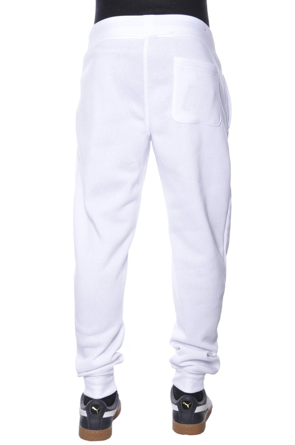 Southpole Mens 1570 Basic Active Sweatpants Fleece Jogger, White, Medium US Southpole