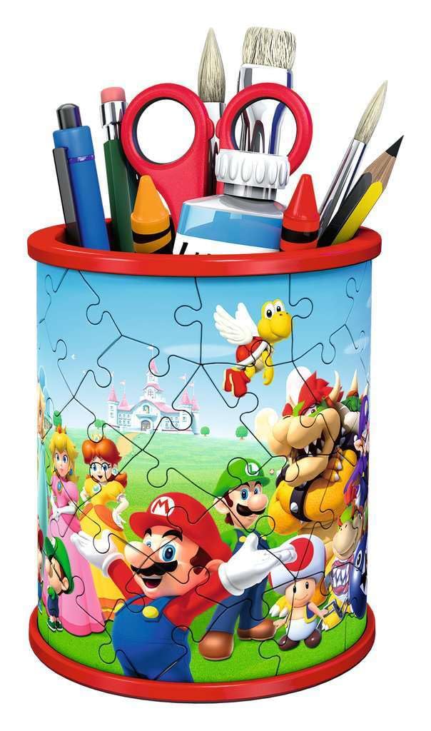 Ravensburger Super Mario Brothers Pencil Pot 3D Jigsaw Puzzles for Kids Age 6 Years Up - 54 Pieces - No Glue Required Ravensburger