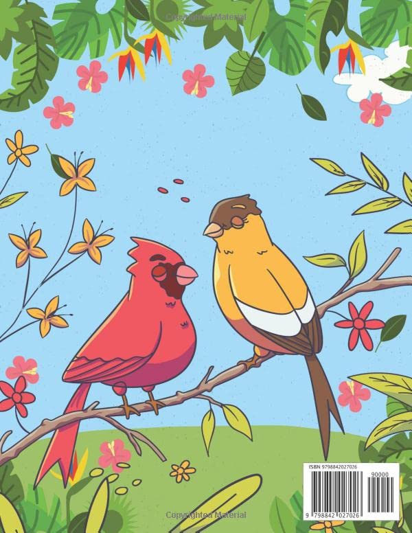 Songbirds Coloring Book: Songbirds Coloring Book for Anxiety Relief. Exquisite Flowers and Relaxing Nature Scenes, Featuring Beautiful Songbirds Majosta