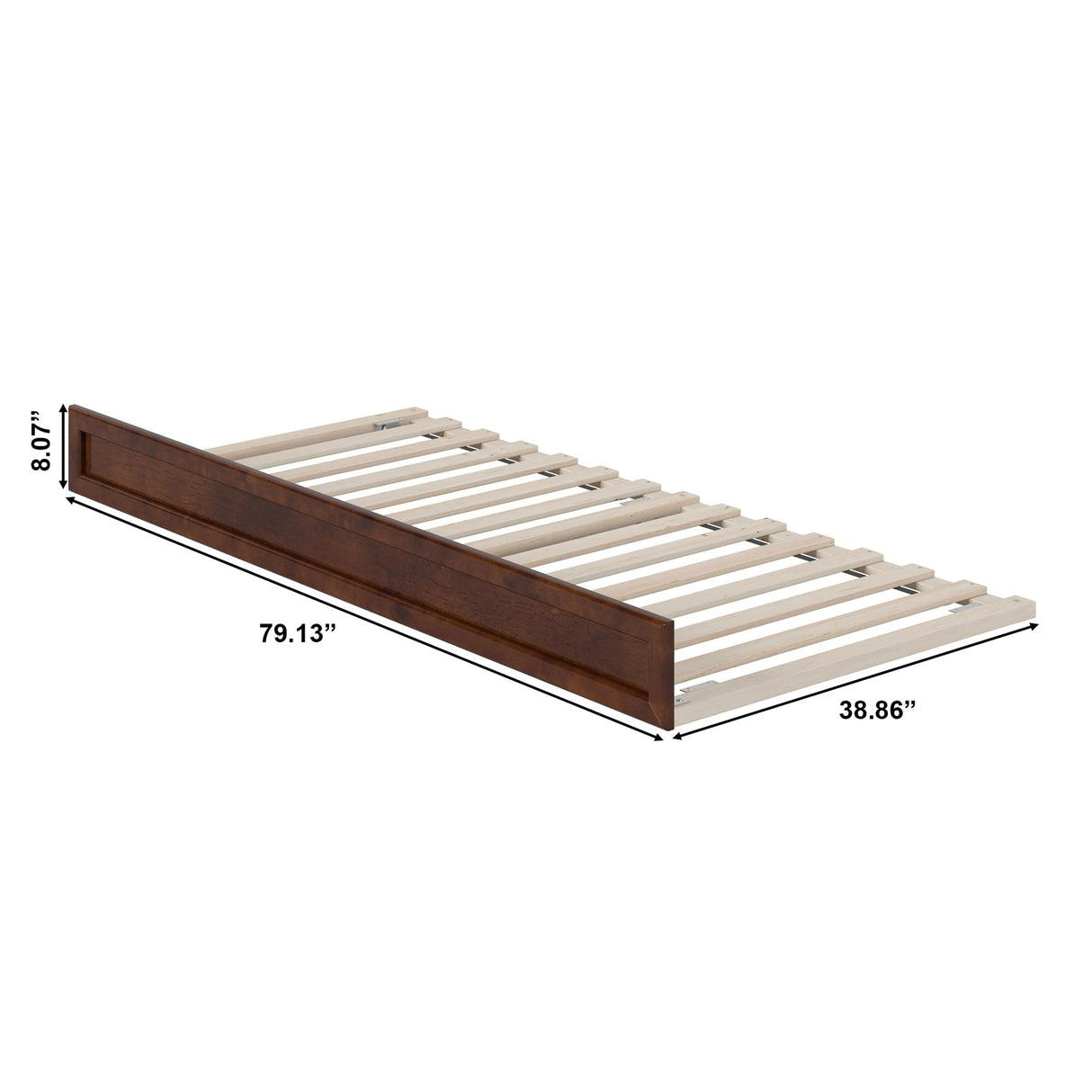AFI, Mid-Century Modern Trundle Bed, Twin XL, Walnut AFI
