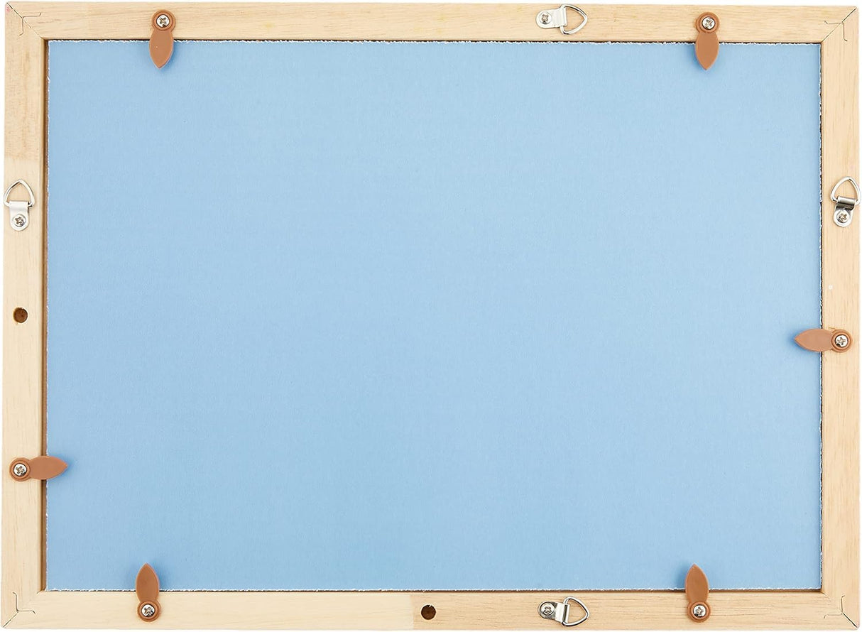 Wooden Puzzle Frame, Natural Panel, Pink, 7.2 x 10.1 inches (18.2 x 25.7 cm), Made in Japan Beverly