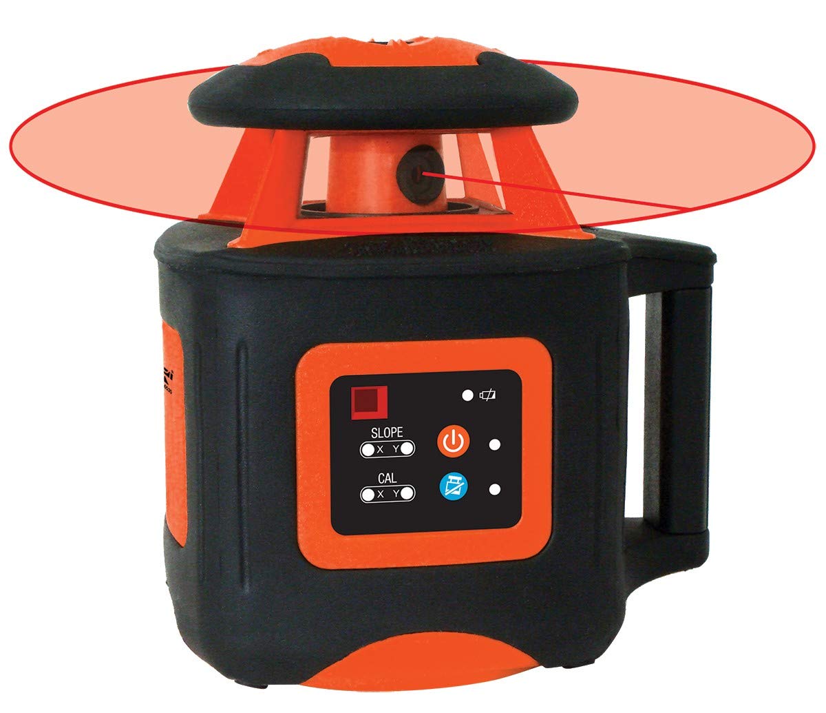 Johnson Level & Tool 40-6541 High Accuracy Dual Slope Rotary Laser System, Red, 1 Kit Johnson