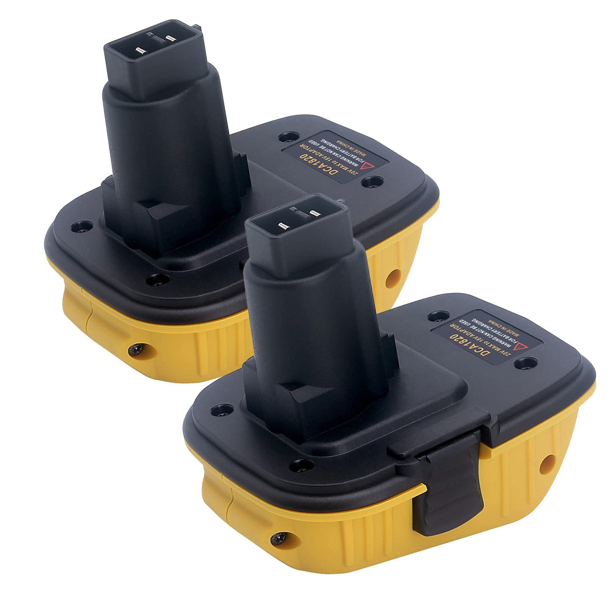 2-Packs DCA1820 Replace for Dewalt 18V to 20V Battery Adapter, Convert DeWalt 20Volts Max XR Lithium Battery DCB203 DCB204 DCB206 DCB609 to DeWalt 18 Volts XRP Drills Cordless Power Tools Gonocop