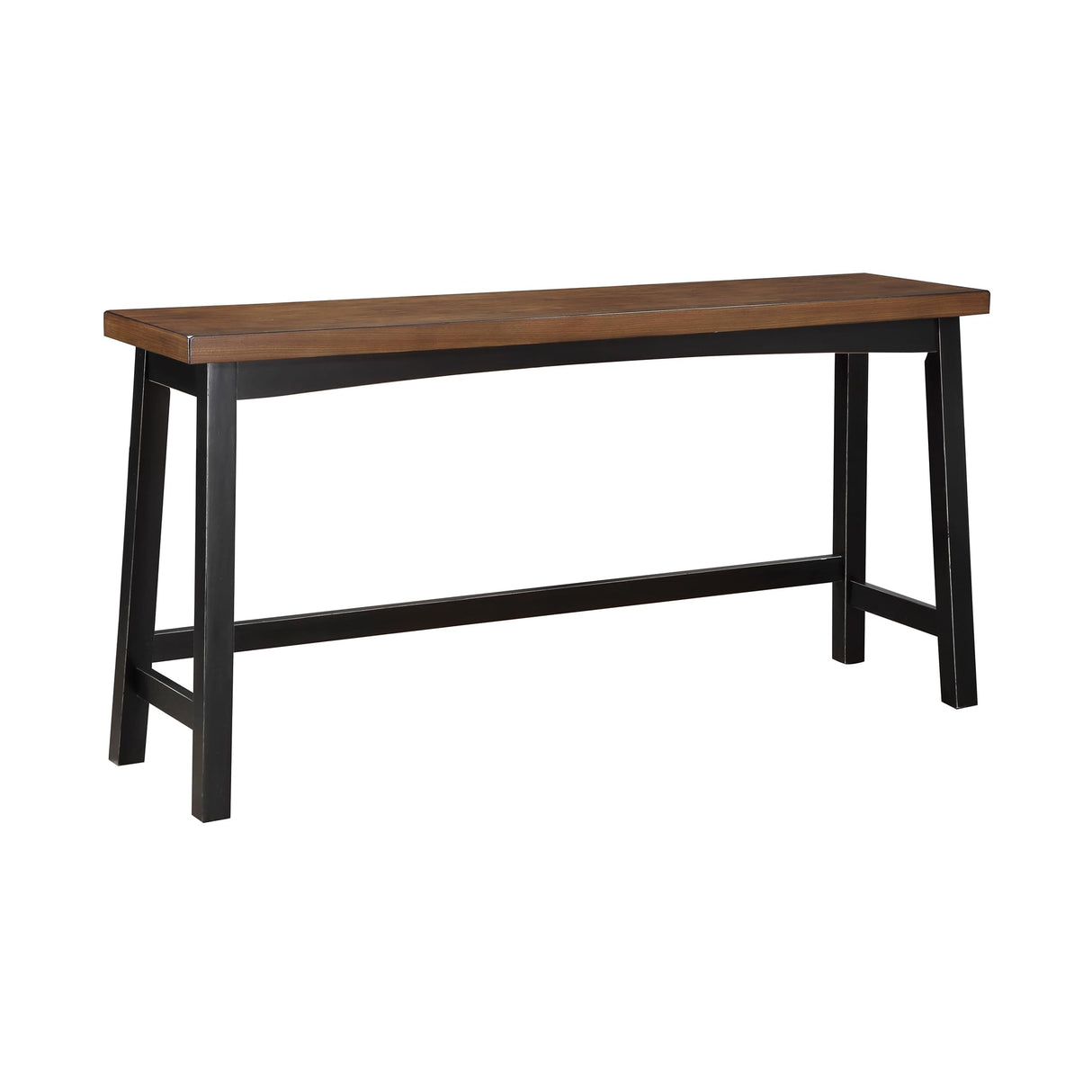 Lexicon 4-Piece Bar Table Set with 3 Saddle Stools for Small Kitchens and Living Spaces, Black/Brown Lexicon