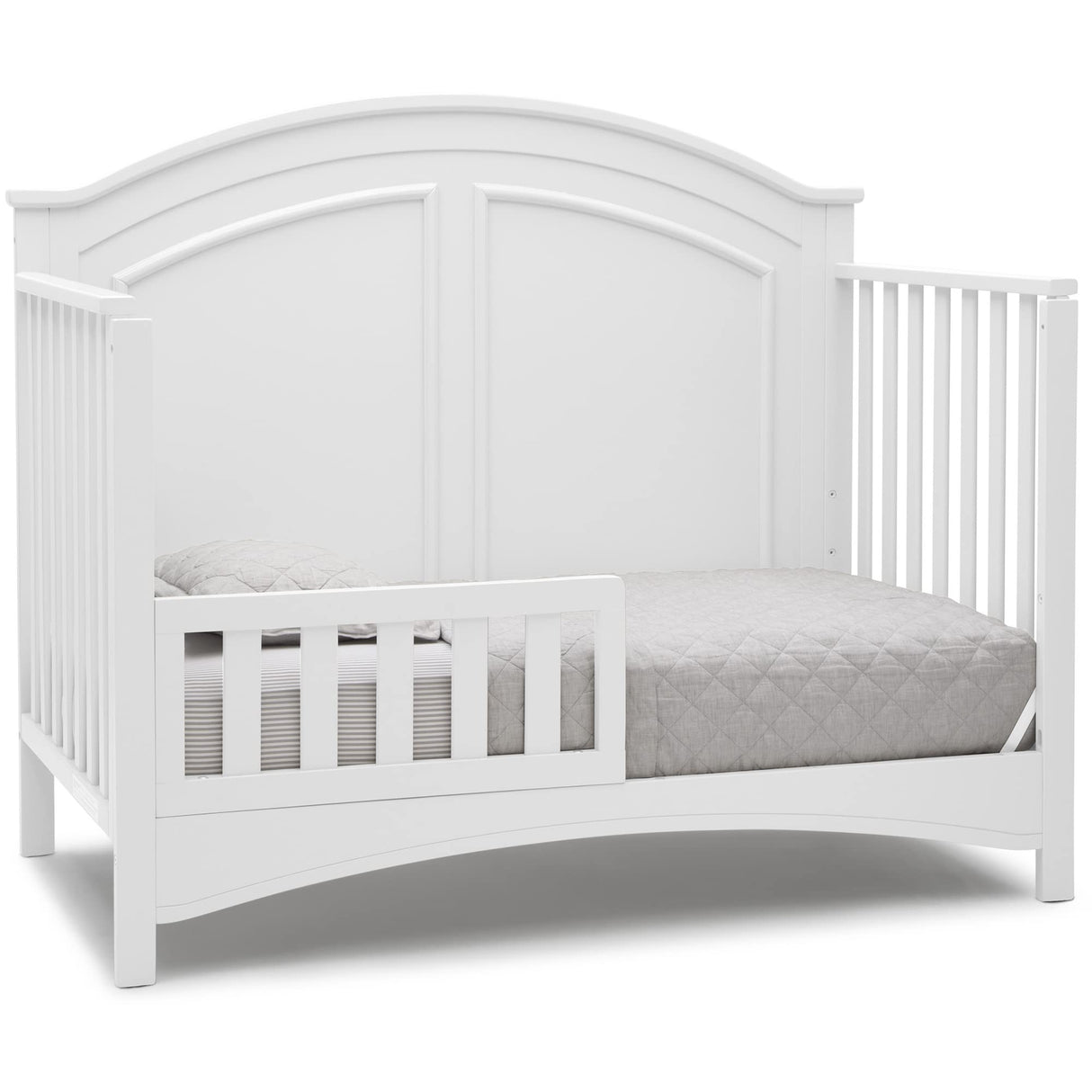 Delta Children Perry 6-in-1 Convertible Crib - Greenguard Gold Certified, Bianca White Delta Children
