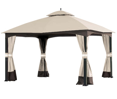 SCOCANOPY Replacement Top for 10x12 FT Gazebo Massillon Biscayne,Cabin-Style L-GZ933PST,Turnberry L-GZ933PCO-L,Tuscany L-GZ933PST-K (Light Beige Ripstop)