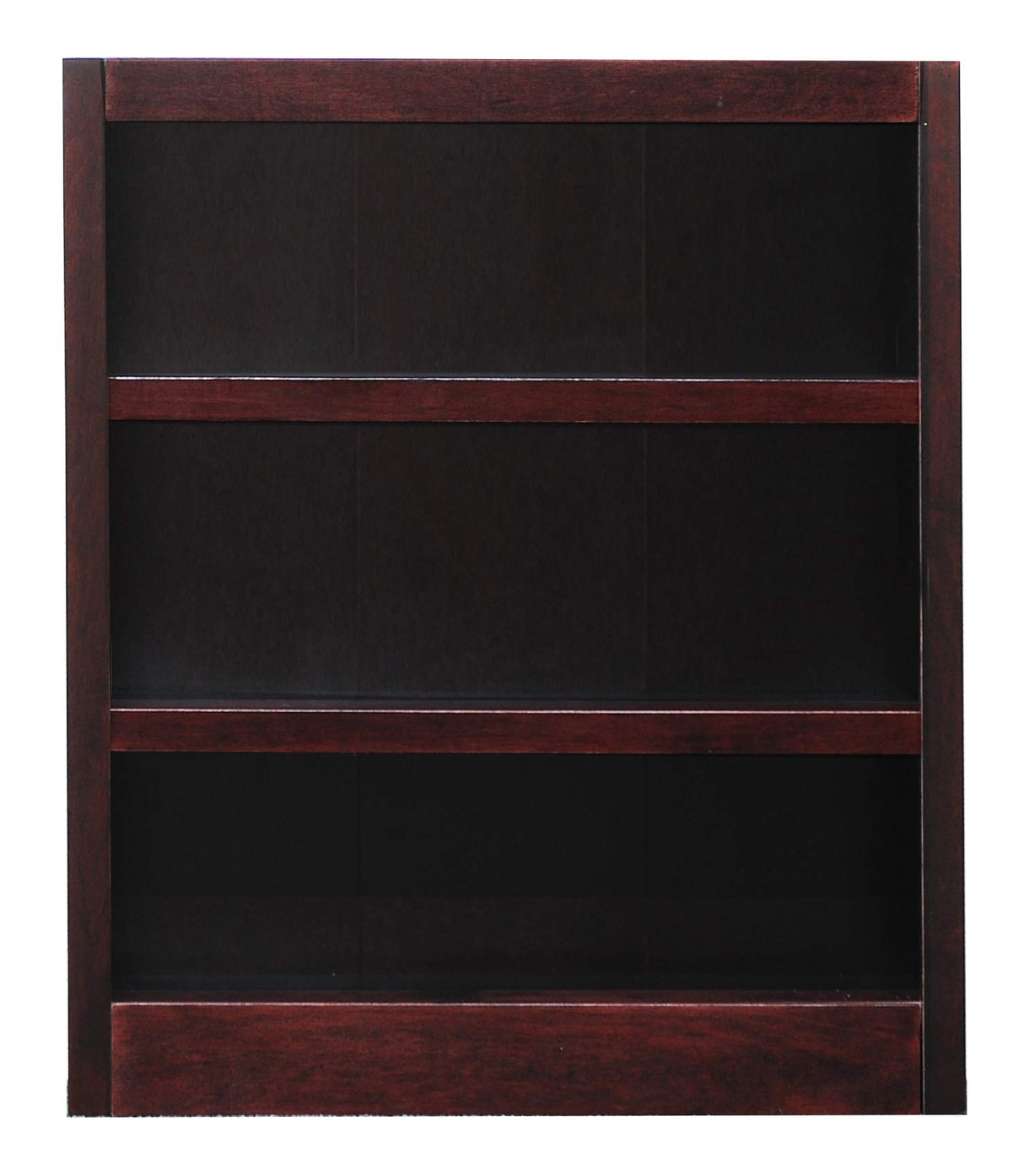 Midas Cherry Finish Three-Shelf Bookcase by Concepts In Wood Concepts In Wood
