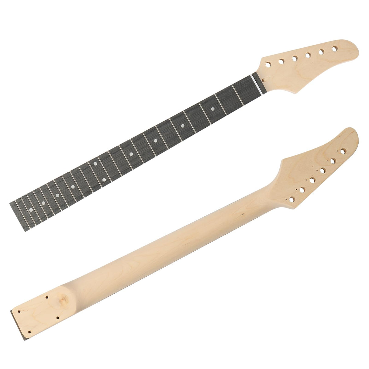Electric Guitar,DIY Electric Guitar Kit with Mahogany Body, KST-Style 6 Strings Electric Guitar Kits W/Maple Neck, Techwood Fretboard, SSS Pickups, Shoulder Strap, All Accessories Included Volowoo