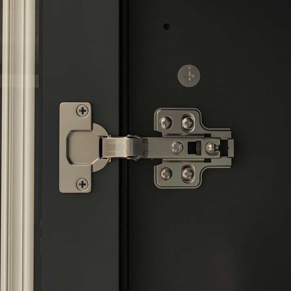 ECACAD Bookcase Storage Cabinet with Glass Doors & Drawer, 3-Tier Wooden Bookshelf Display Cabinet for Living Room, Home Office, Black (36.2”L x 14.6”W x 70.9”H) ECACAD