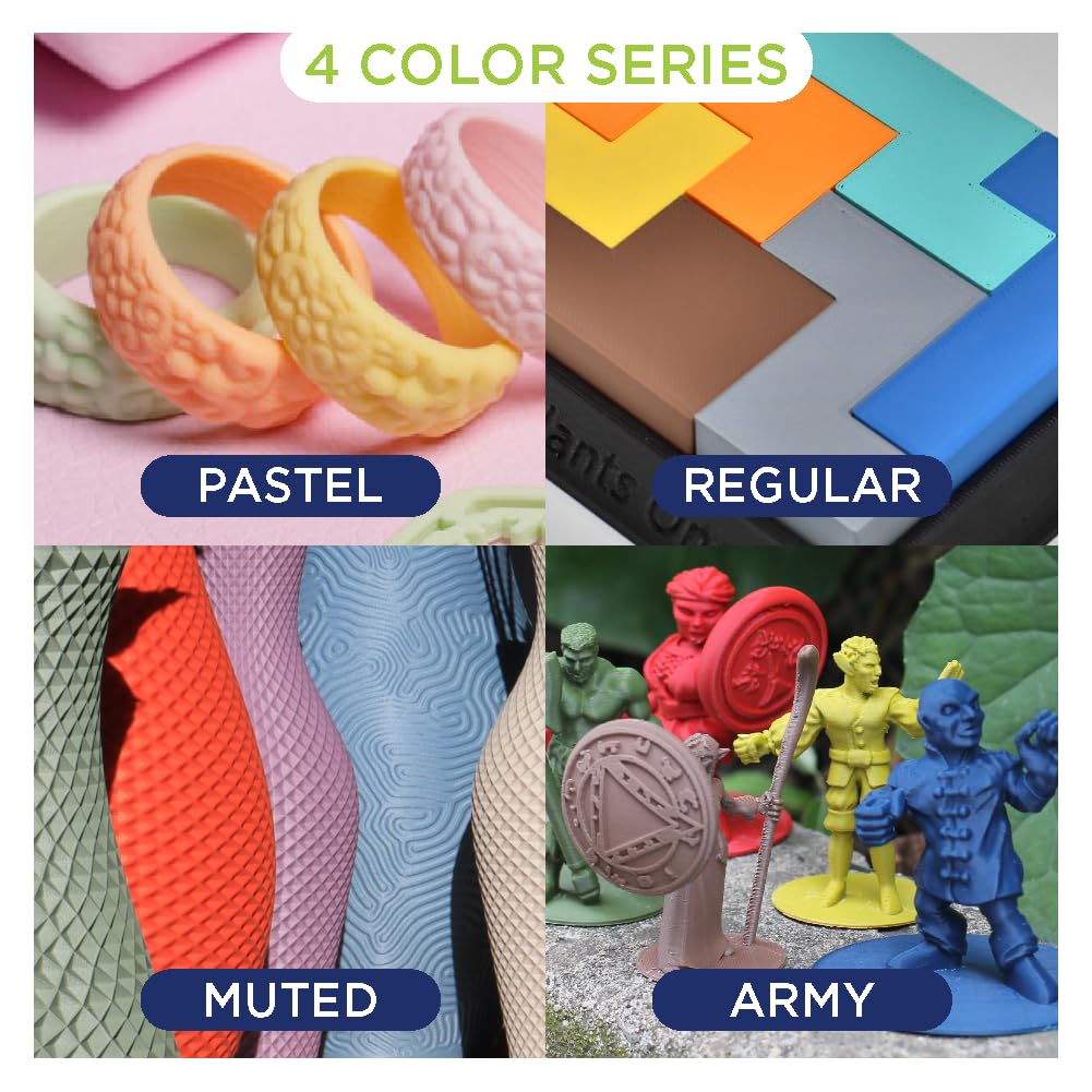 Polymaker Matte PLA Filament Fossil Grey 1.75mm 1kg 3D Printing Filament, PolyTerra 3D Printer PLA Filament POLYMAKER