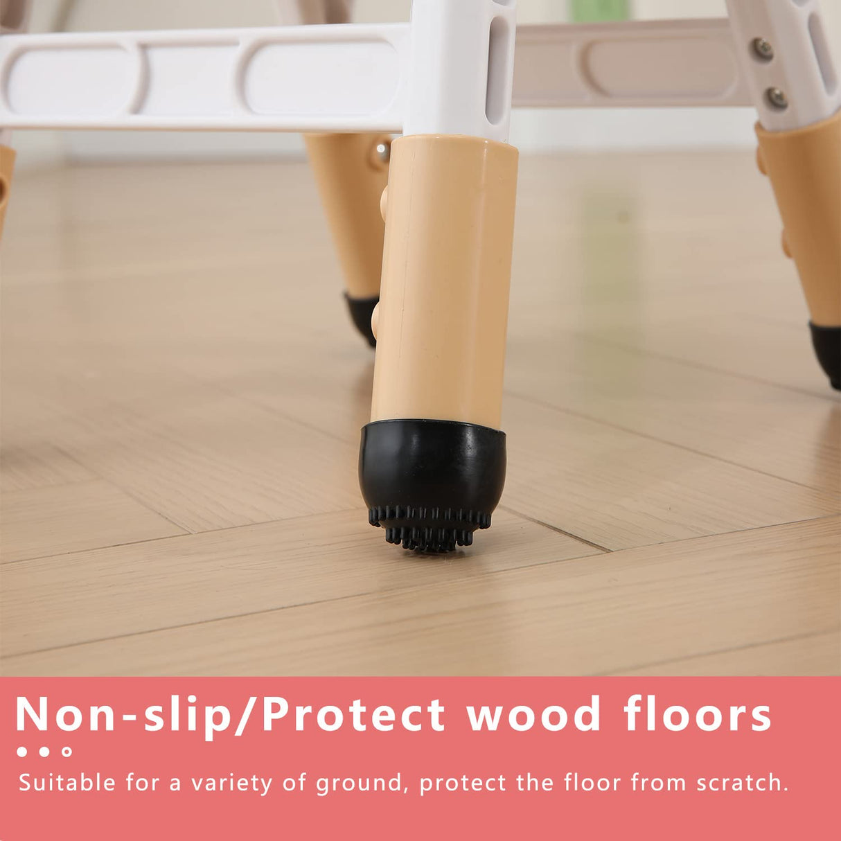 WHY TOYS Adjustable Kid Chairs Indoor 3 Level Adjustable Suitable for Children Age 2-6. Maximum load-bearing 220LBS Suitable for Family Classroom and Nursery Child Seat Set (2-Pack-Beige) WHY TOYS