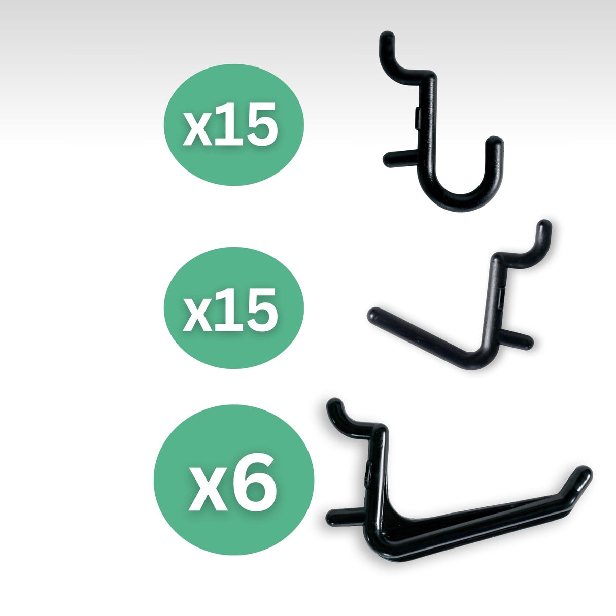 WallPeg 24" x 48" Pegboard Wall Organizer - Kit (PK-312-B) Peg Board Organizer Accessories for Garage pegboard Storage, Tool & Craft Organization with Pegboard. Hooks, and Peg Board Bins WallPeg