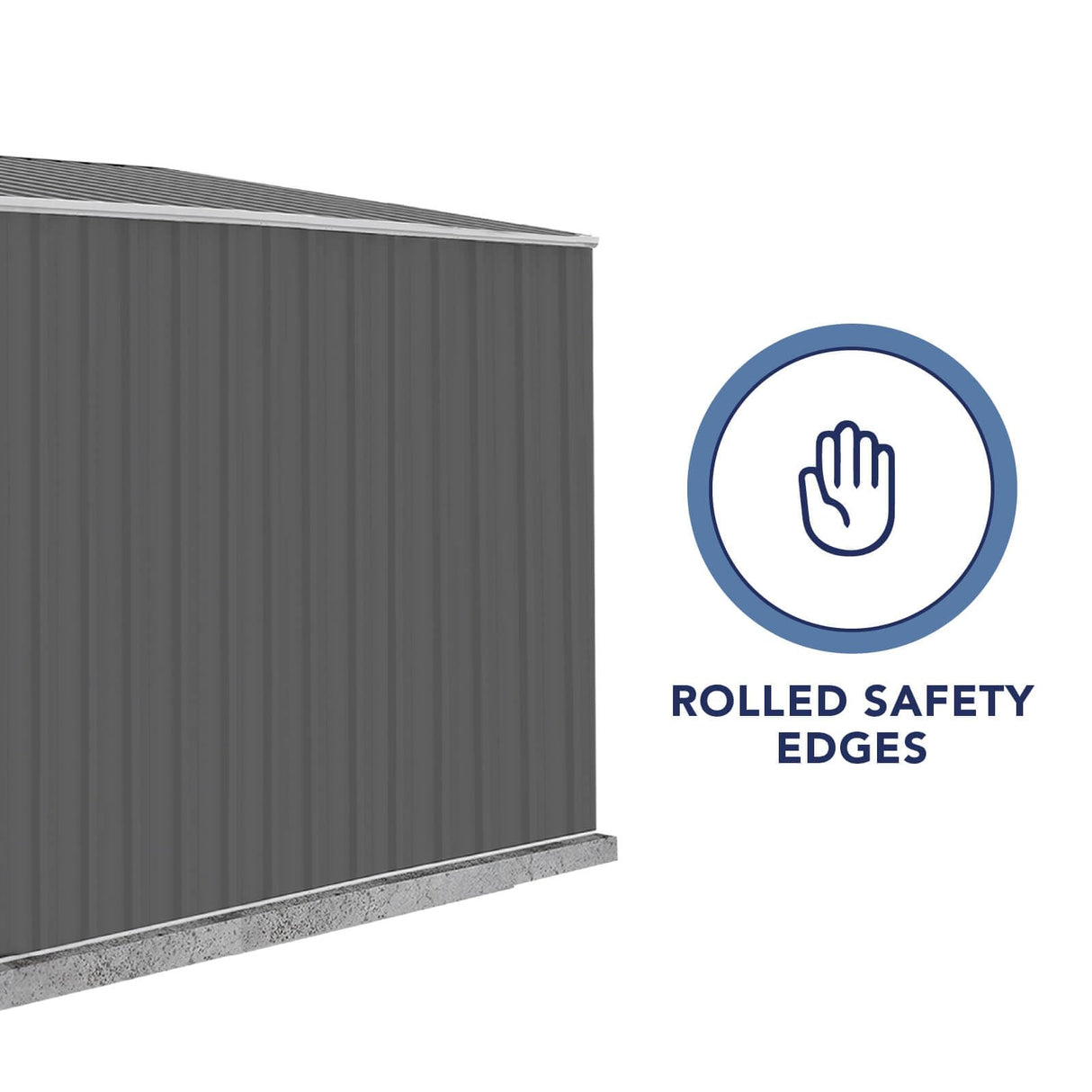 Absco Durango 5 Ft. x 10 Ft. Metal Storage Shed DIY Galvanized Steel Sheds for Tools, Bikes, Lawn & Garden Equipment, Outdoor Patio Furniture, Perfect in Backyard, Garden (Woodland Gray) ABSCO