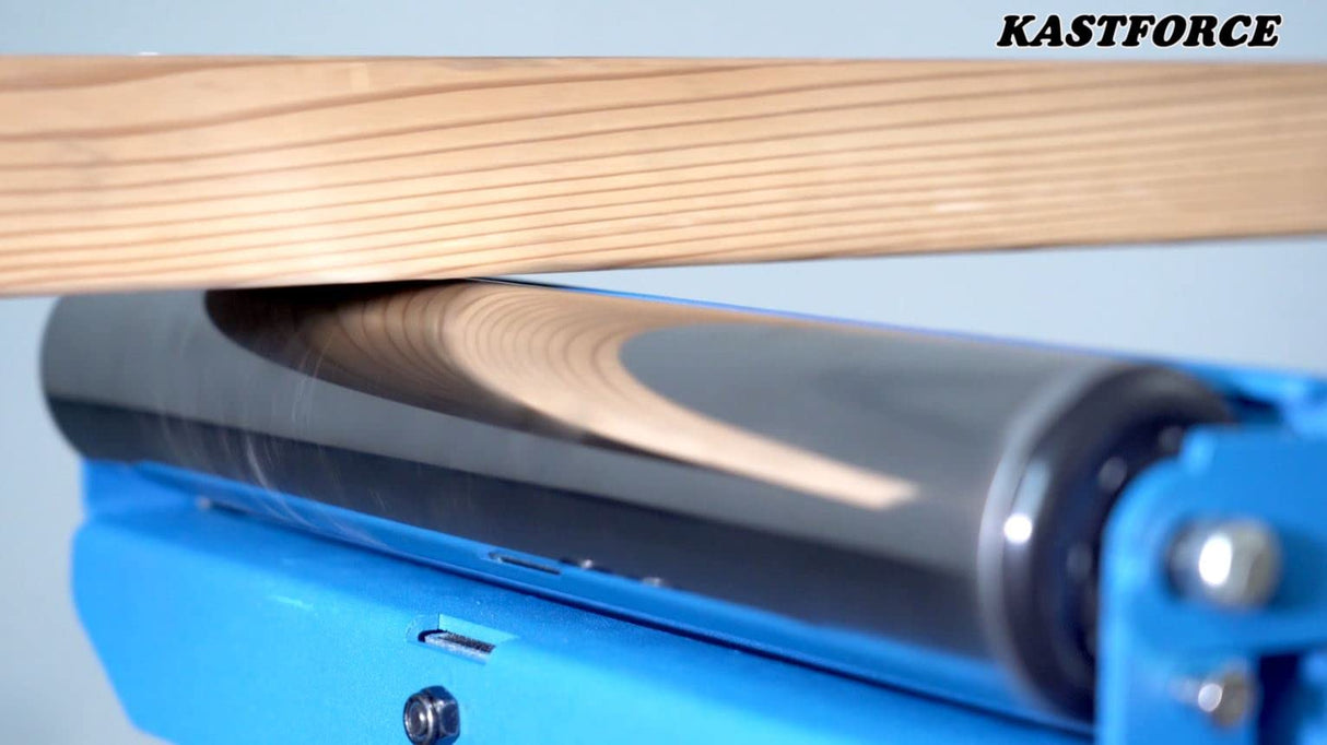 KASTFORCE 2 of Folding Roller Stand, Height Adjustable, Heavy Duty 300 LB Load Capacity Each, Outfeed Woodworking, Folds Flat for Easy Storage, Twin Pack, KF3015 KASTFORCE