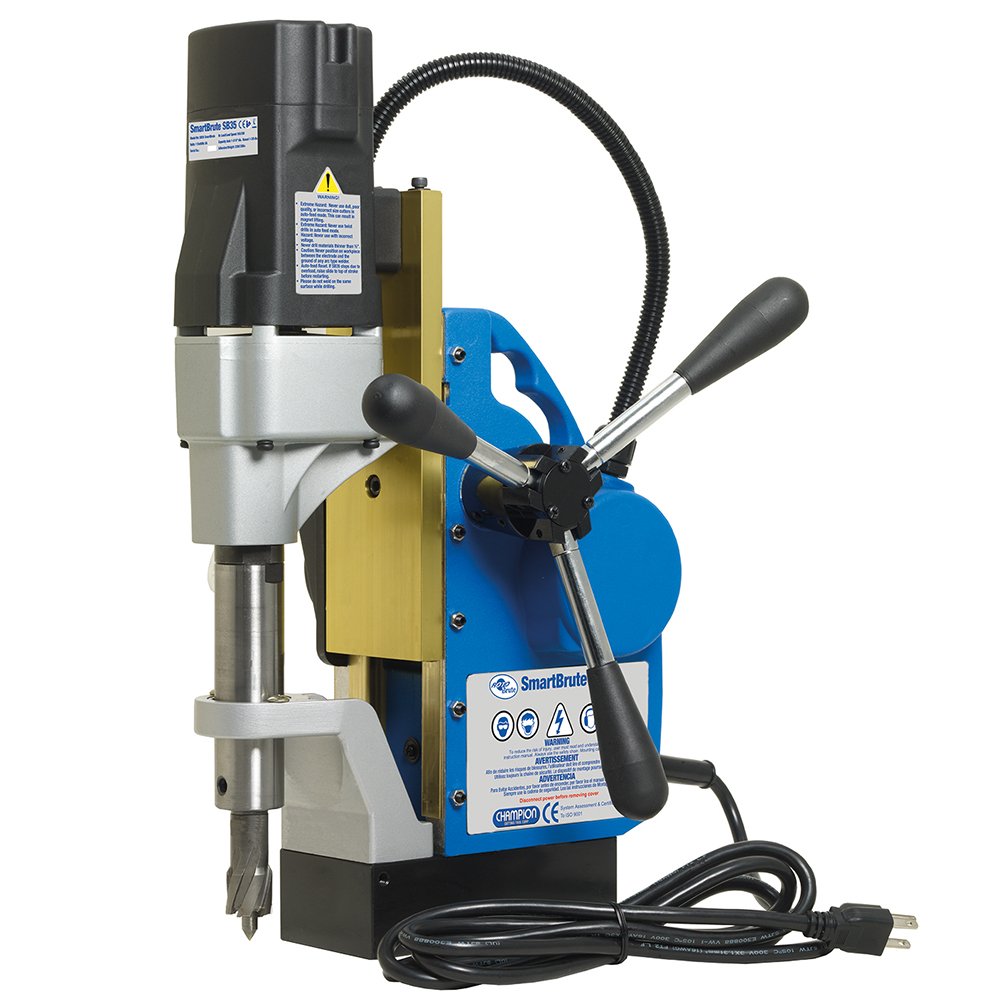 Champion Cutting Tool SB35 Powerful and Portable RotoBrute Smart Brute AutoMatic Magnetic Drill Press Champion