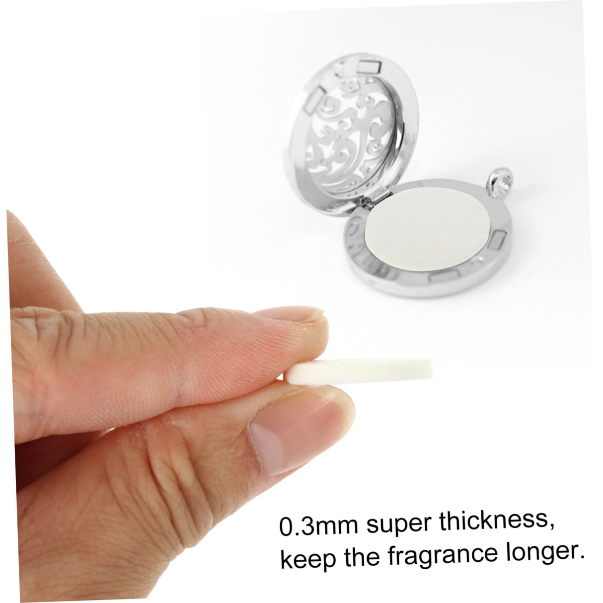 Totority 150 Pcs Car Perfume Cotton Cloth Of The Lid Spacers Cars White Felt Automatic Air Freshener Sublimation Air Freshener Blanks Premium Air Freshener Natural Air Freshener Car Incense Totority