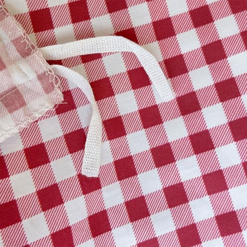 NSNLGSGC Red Gingham Grid Duvet Cover Set Twin, 100% Washed Cotton Plaid Comforter Cover Set,Ultra-Soft & Lightweight Cottage Bedding Set(2PCS, Twin) NSNLGSGC