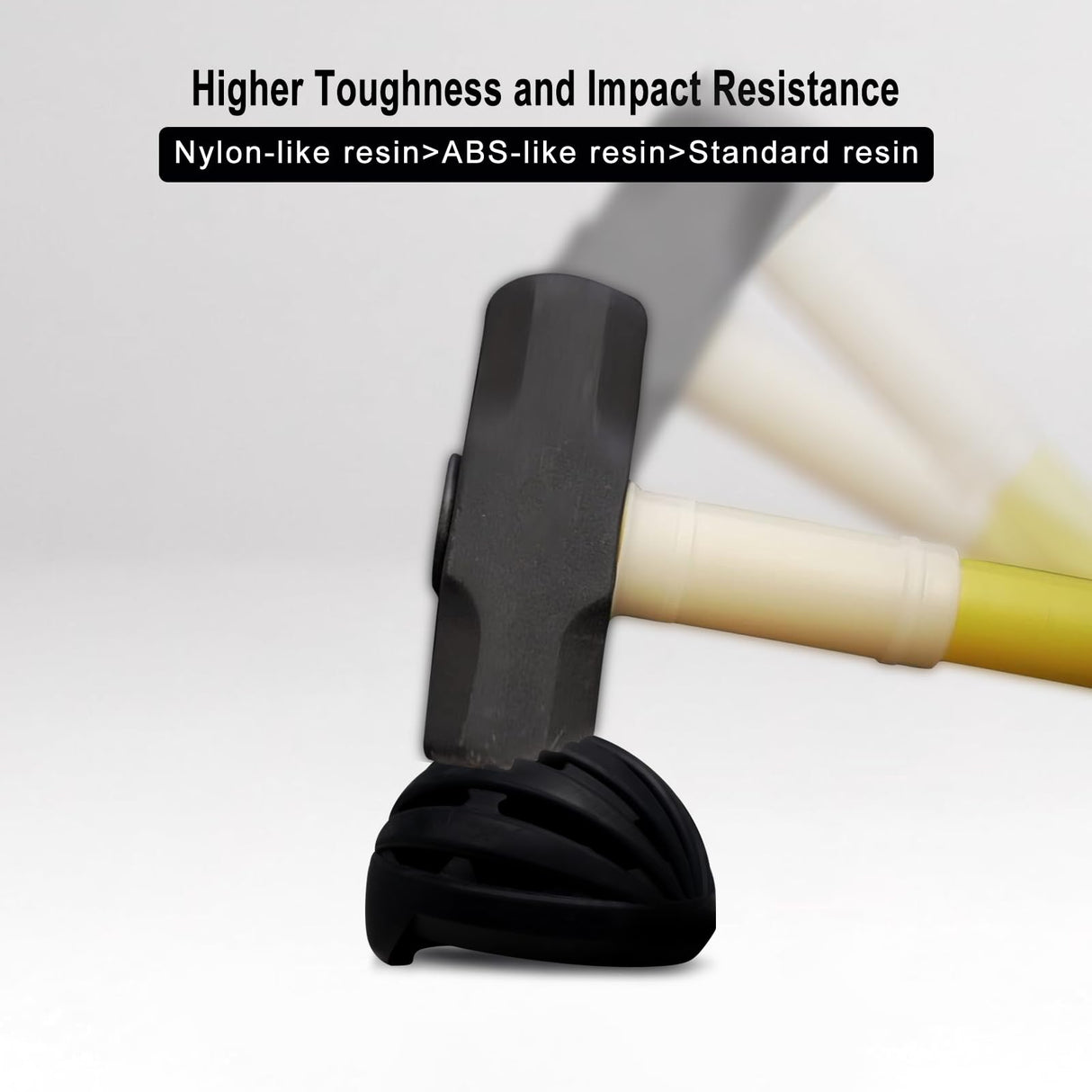 YOUSU Nylon-Like Tough Resin 3D Printer Resin with High Resistance, Functional High-Resolution, 405nm UV Light Curing 3D Printing Liquid for LCD DLP 3D Printer and 8K Capable (1kg, Black) Yousu