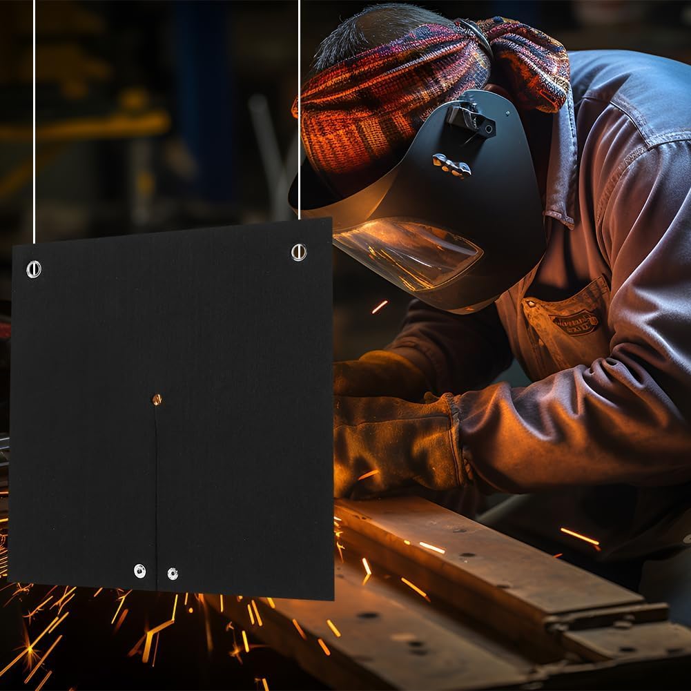 2 Packs Welding Blanket Fireproof, Opening Shape Welding Mat, Heat Resistant Solder Blanket Up To 1800°F, Flame Retardant Carbon Felt Heat Shield Mat for Solder Plumbers HVAC Torch Protector HEHIPLE