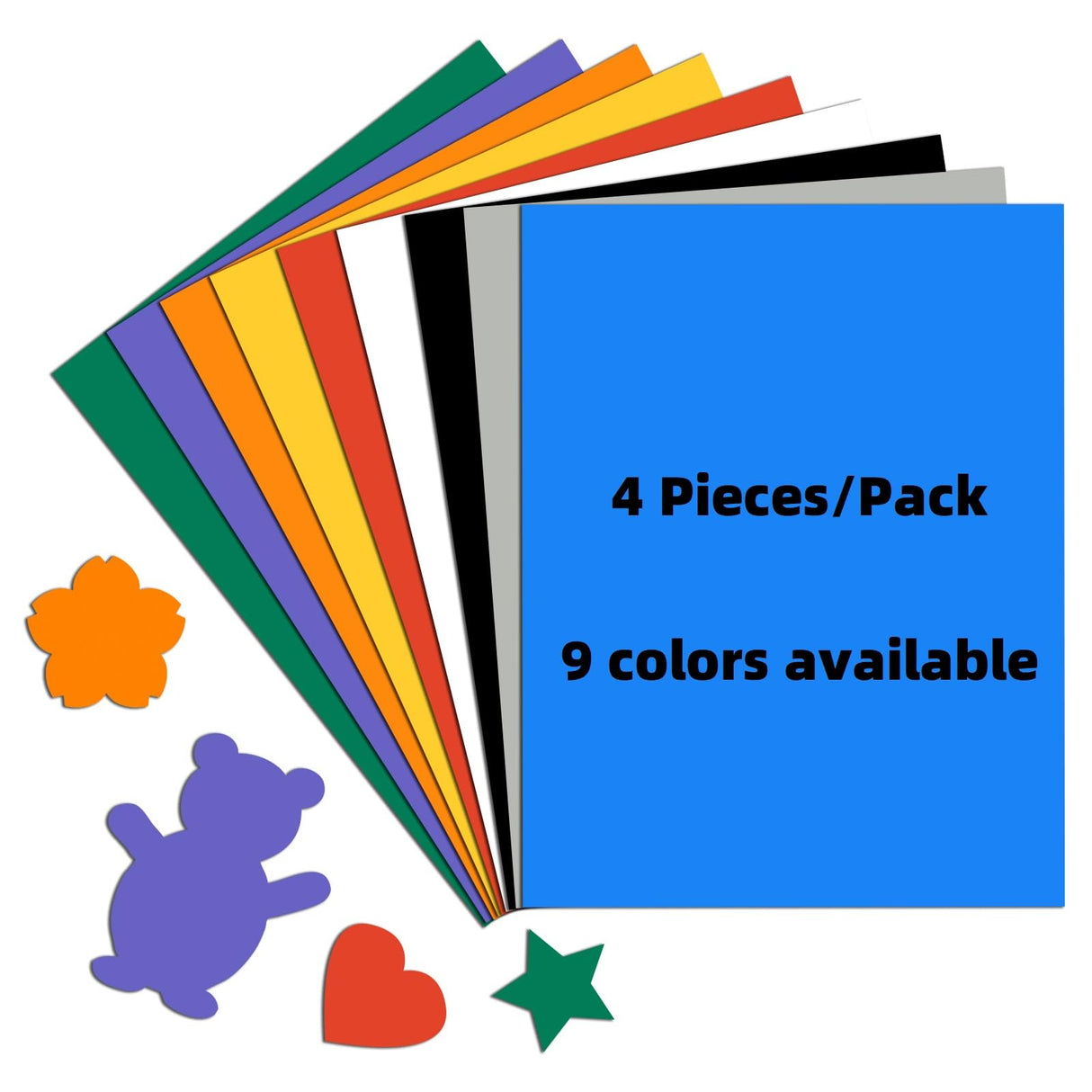4 Pieces Orange Magnetic Sheets,Color Vinyl Sheets Magnets,8.5X11 Colored DIY Automotive Bumper Sticker CHUNNIAO