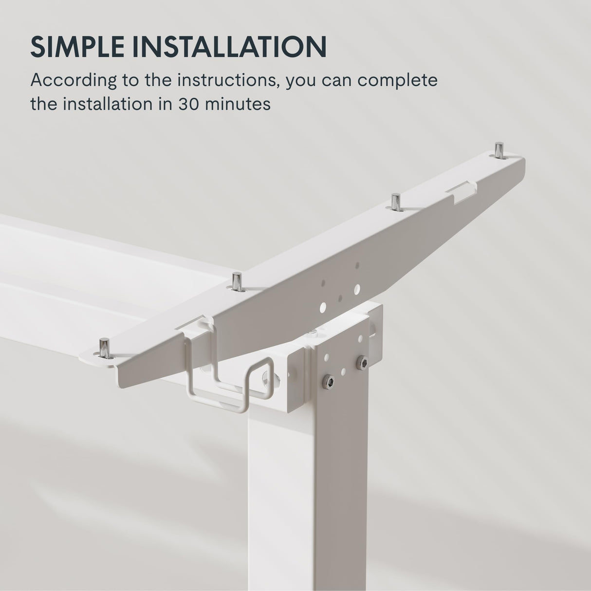 FLEXISPOT Standing Desk Electric Stand Up Desk with 48 x 24 Inches Splice Board Ergonomic Memory Controller Height Adjustable Desk (White Frame + 48" Maple Desktop) FLEXISPOT