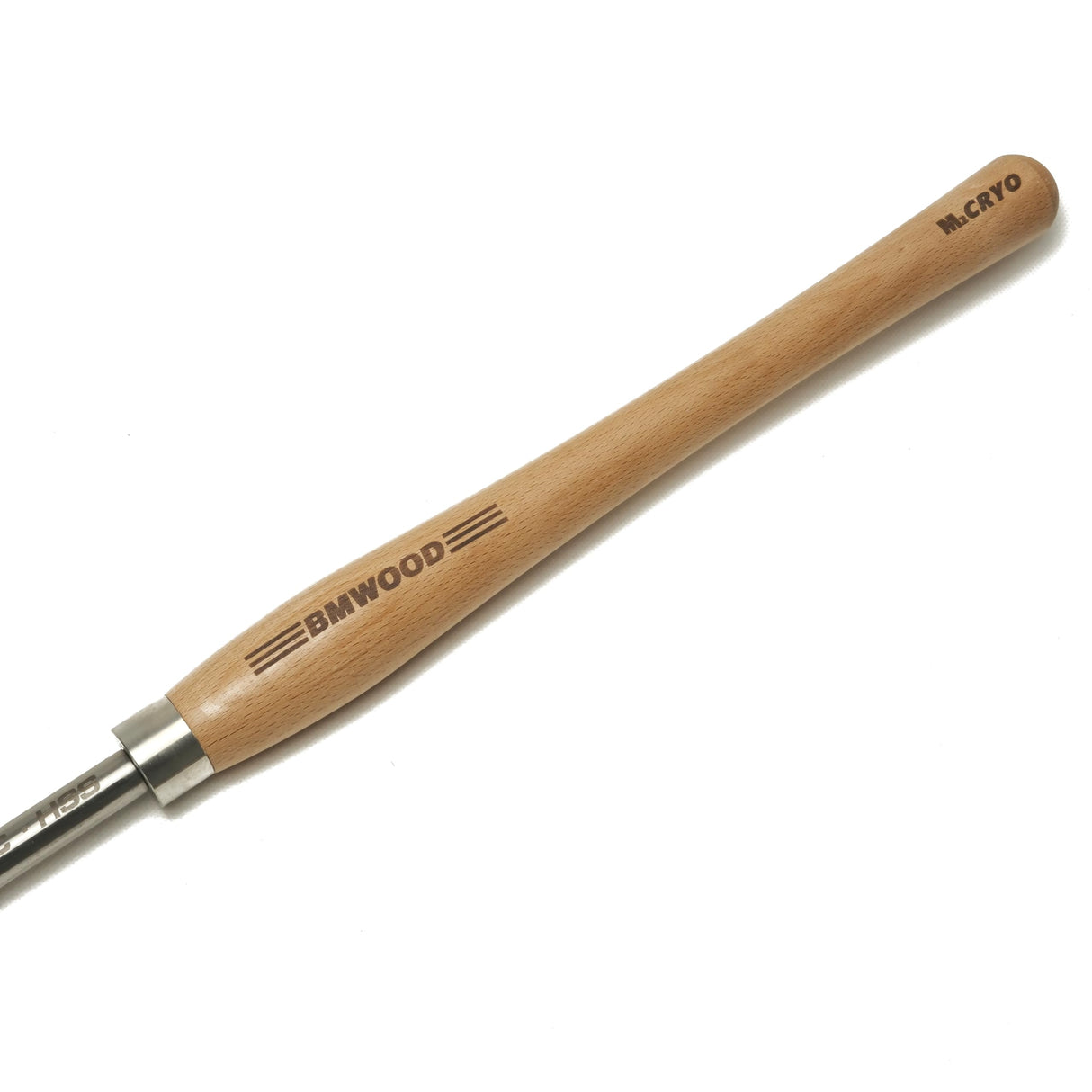 BMWOOD Cryo M2 HSS 5/8" Spindle Gouge with Beech Handle Length 15-1/2", Woodlathe Chisels for Woodturning BMWOOD