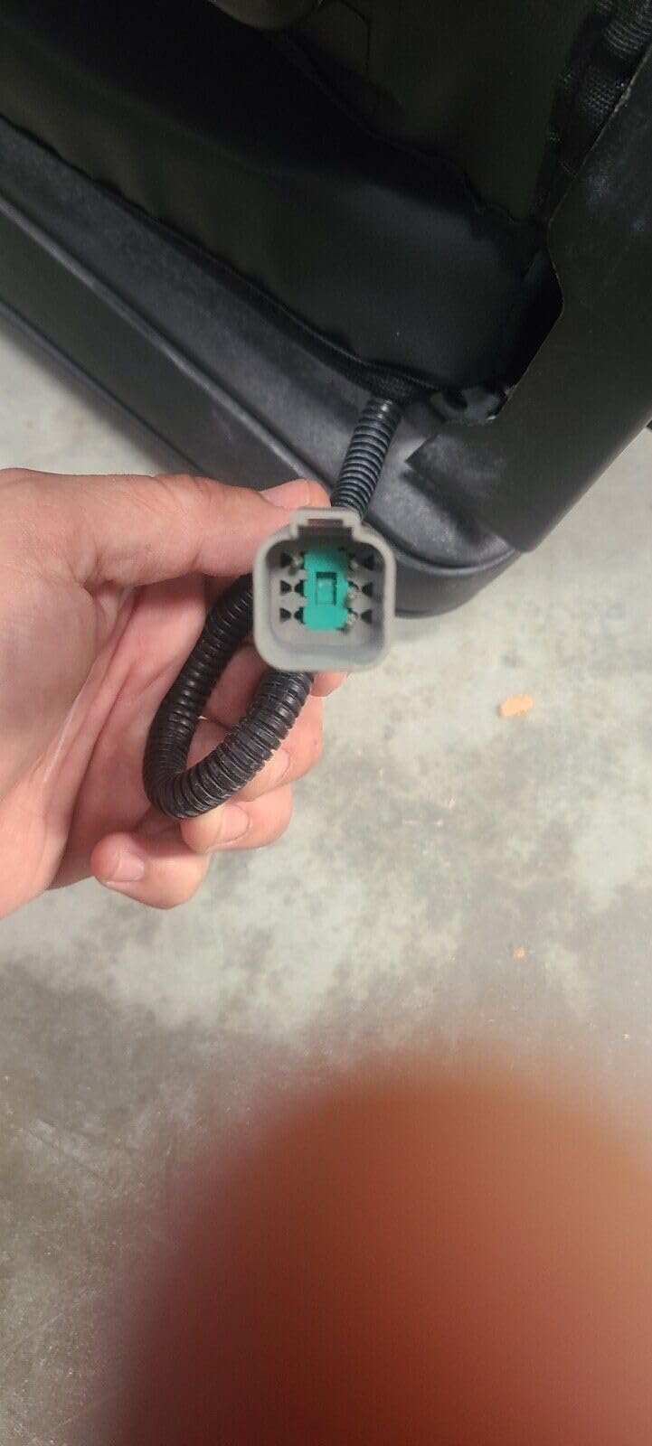 DSC Tractor Seats, Forklift/Tractor Replacement Suspension Seat with Built-in Headrest and Adjustable Armrest Customized in Gray Endura. TSKL10-C8 WoodArtSupply